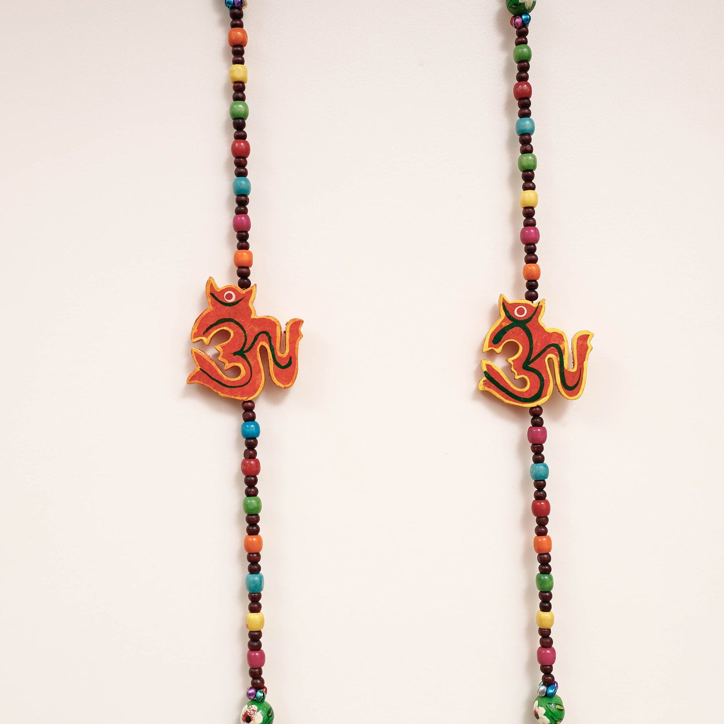 Banaras Handpainted Wooden Decorative Hangings (Set of 2)