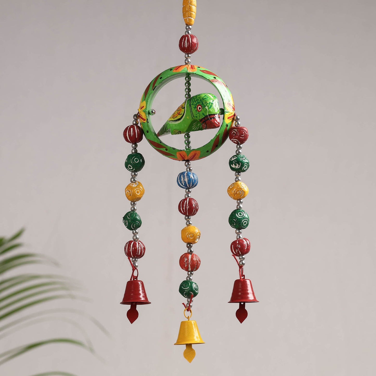 Banaras Handpainted Wooden & Terracotta Beads Decorative Hanging