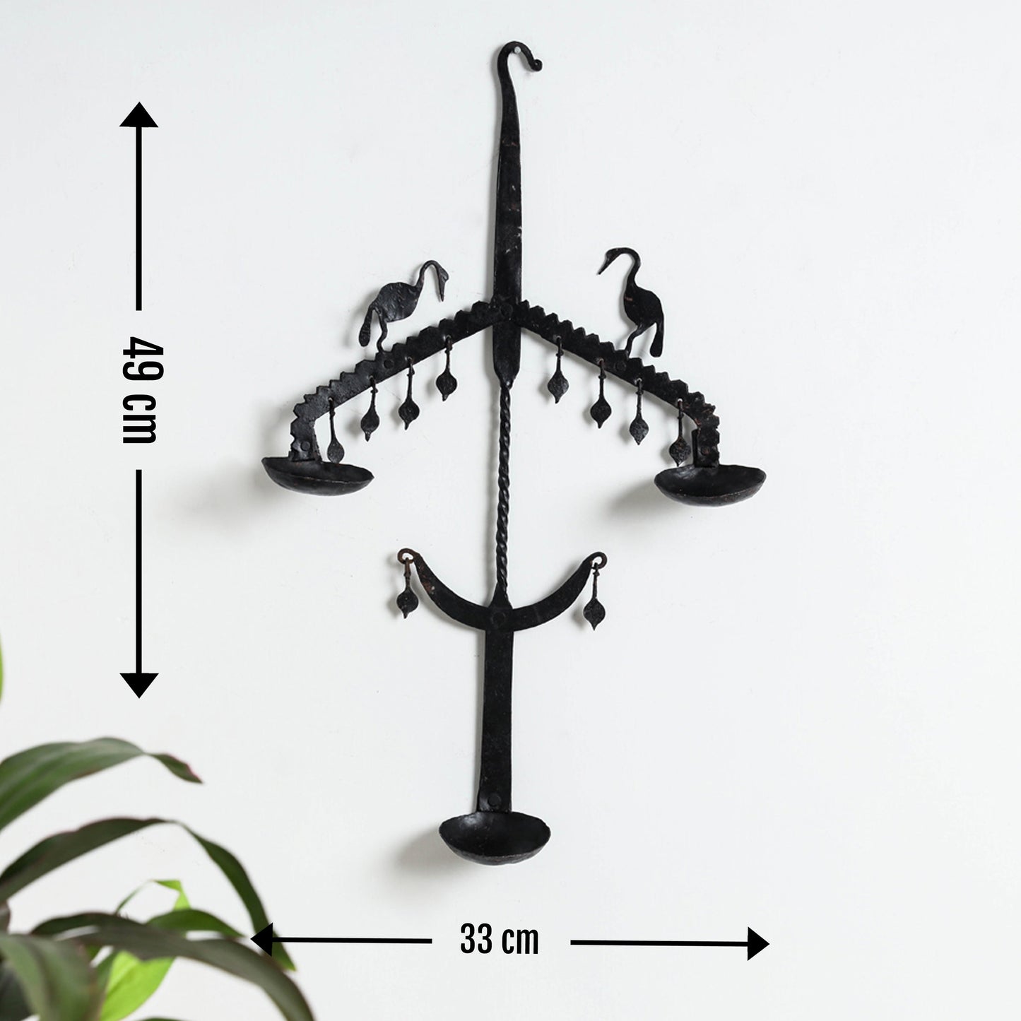 Deer - Bastar Tribal Wrought Iron Diya / Candle Stand Online in India