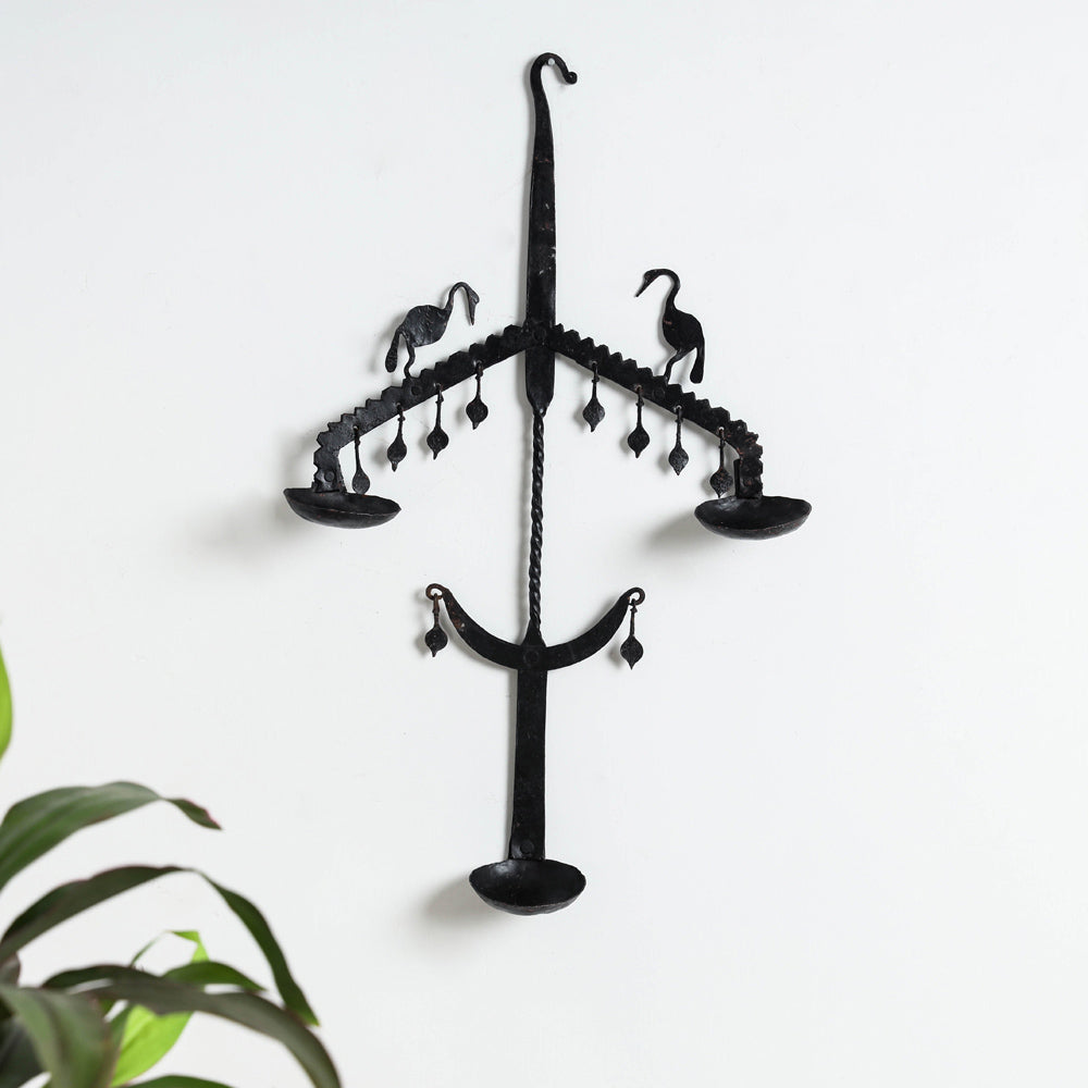 Deer - Bastar Tribal Wrought Iron Diya / Candle Stand Online in India