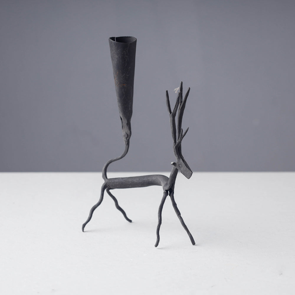 Bastar Tribal Wrought Iron Candle Stand Online in India
