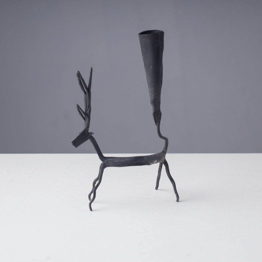 Bastar Tribal Wrought Iron Candle Stand Online in India