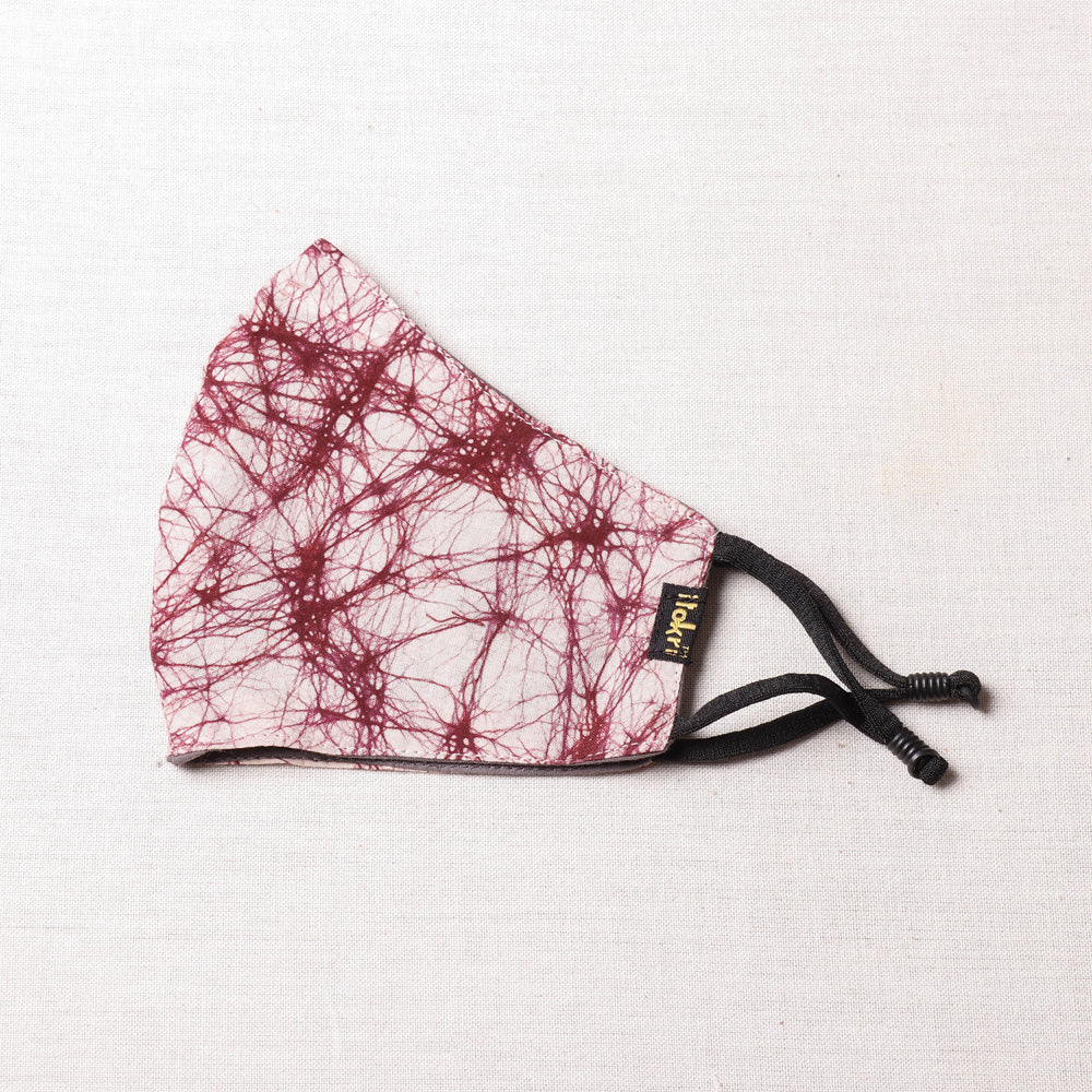 Herb Pocket Batik Printed Cotton 3 Layer Snug Fit Face Cover