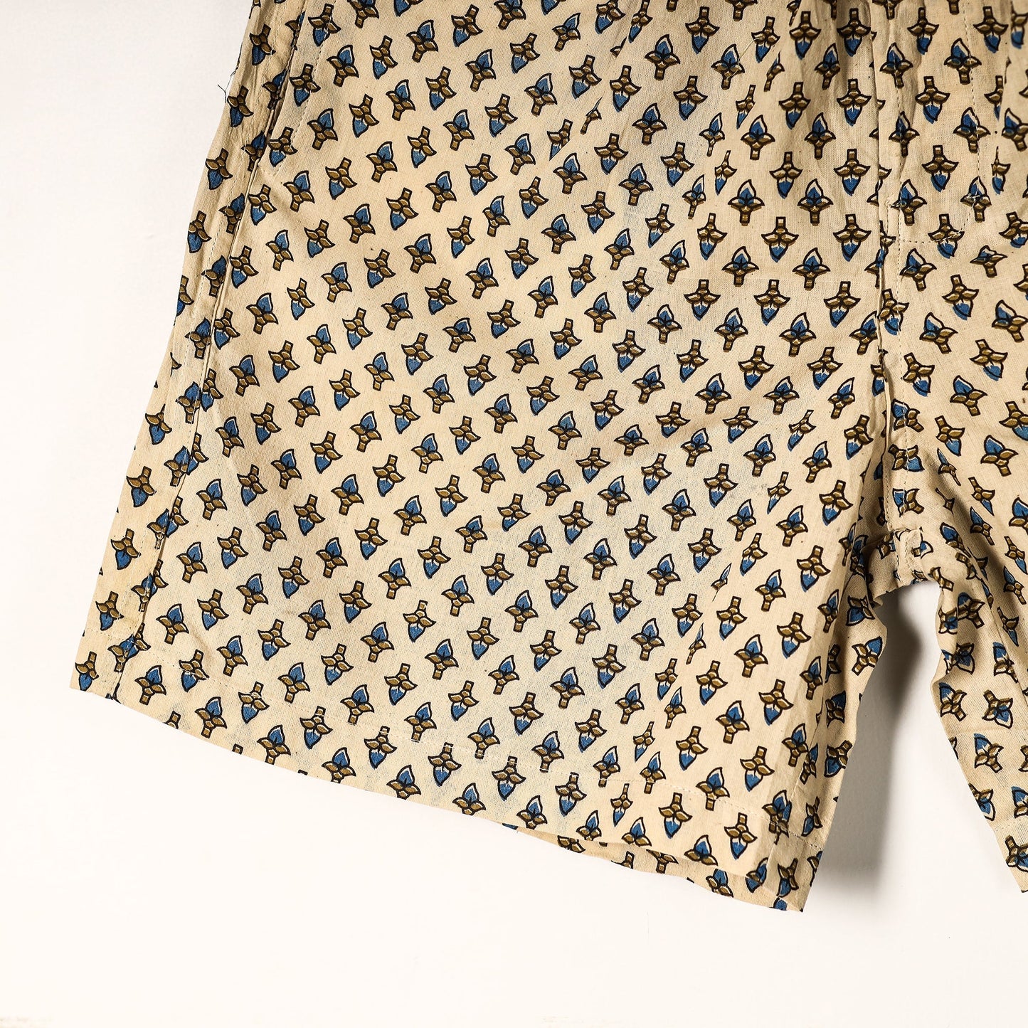 Ajrakh Block Printed Cotton Unisex Boxer/Shorts