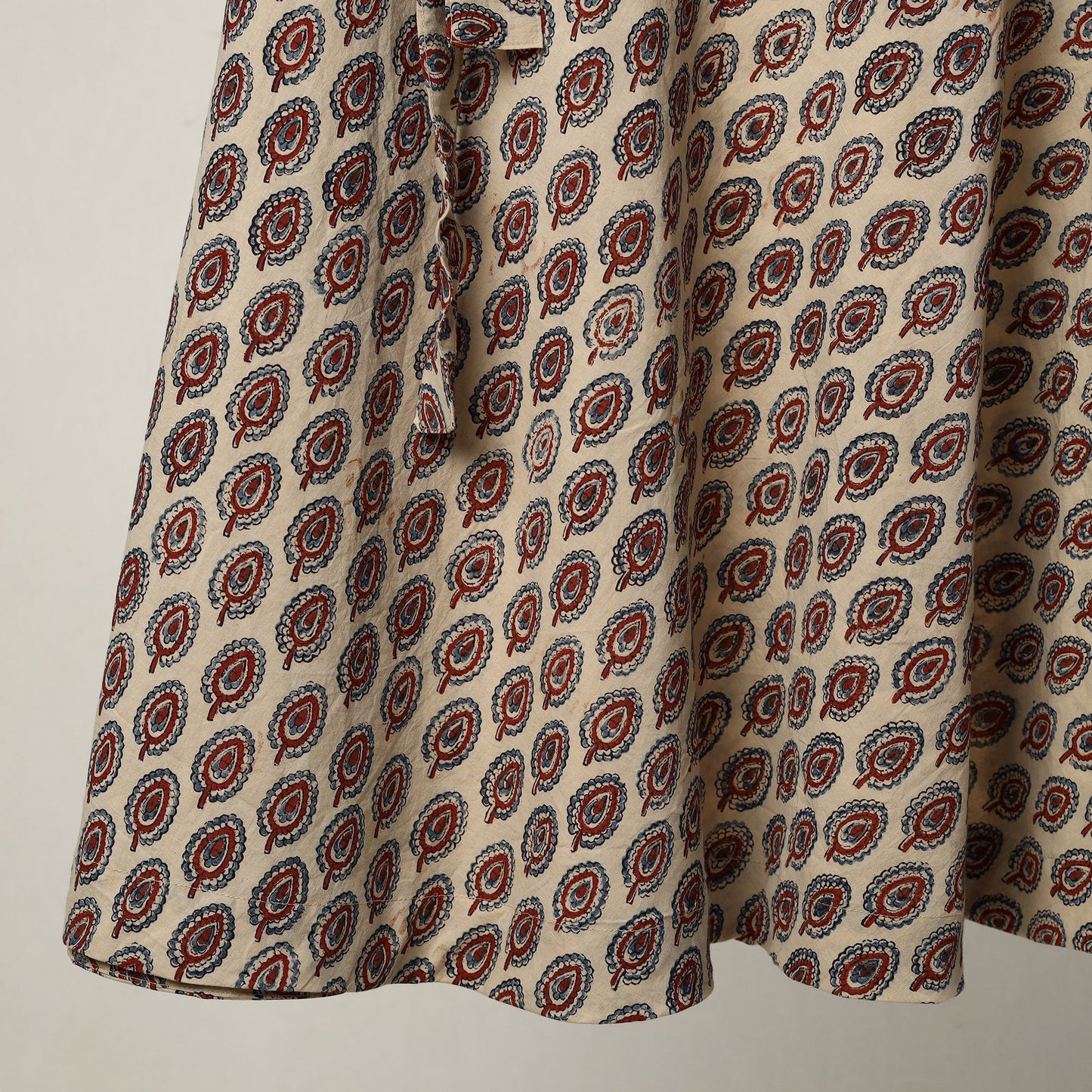 2024/376-1 21 Ajrakh Block Printed Cotton Wrap Around Skirt 21 by NOORI BAZAR