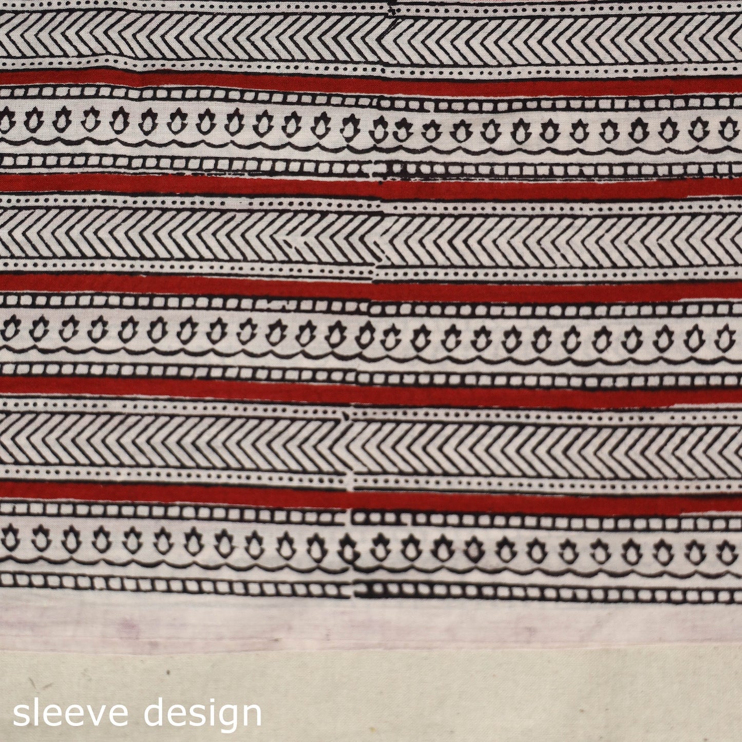Beige - bagh patchwork cotton unstitched kurta material