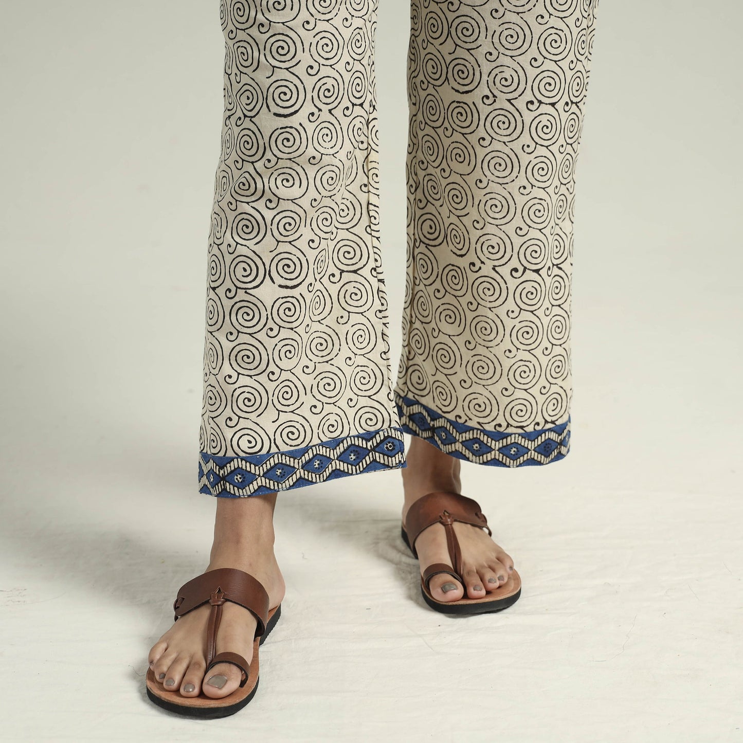 Bagru Kurta with Palazzo & Dupatta Set
