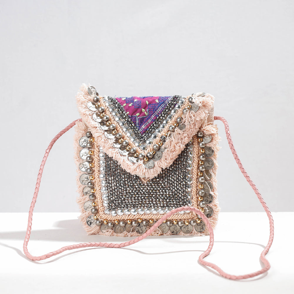 embroidery sling bag