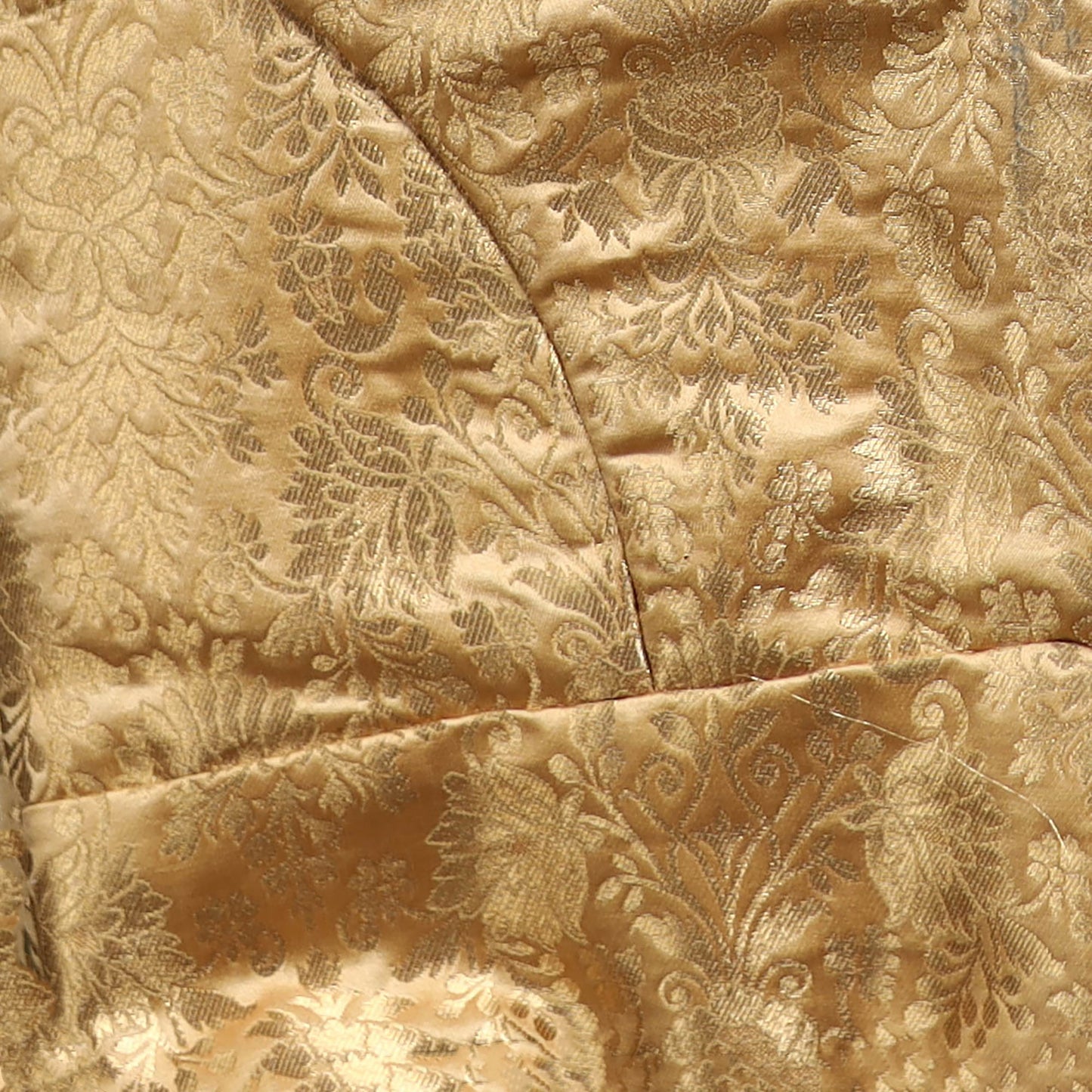 Beige - brocade silk banarasi stitched blouse 01