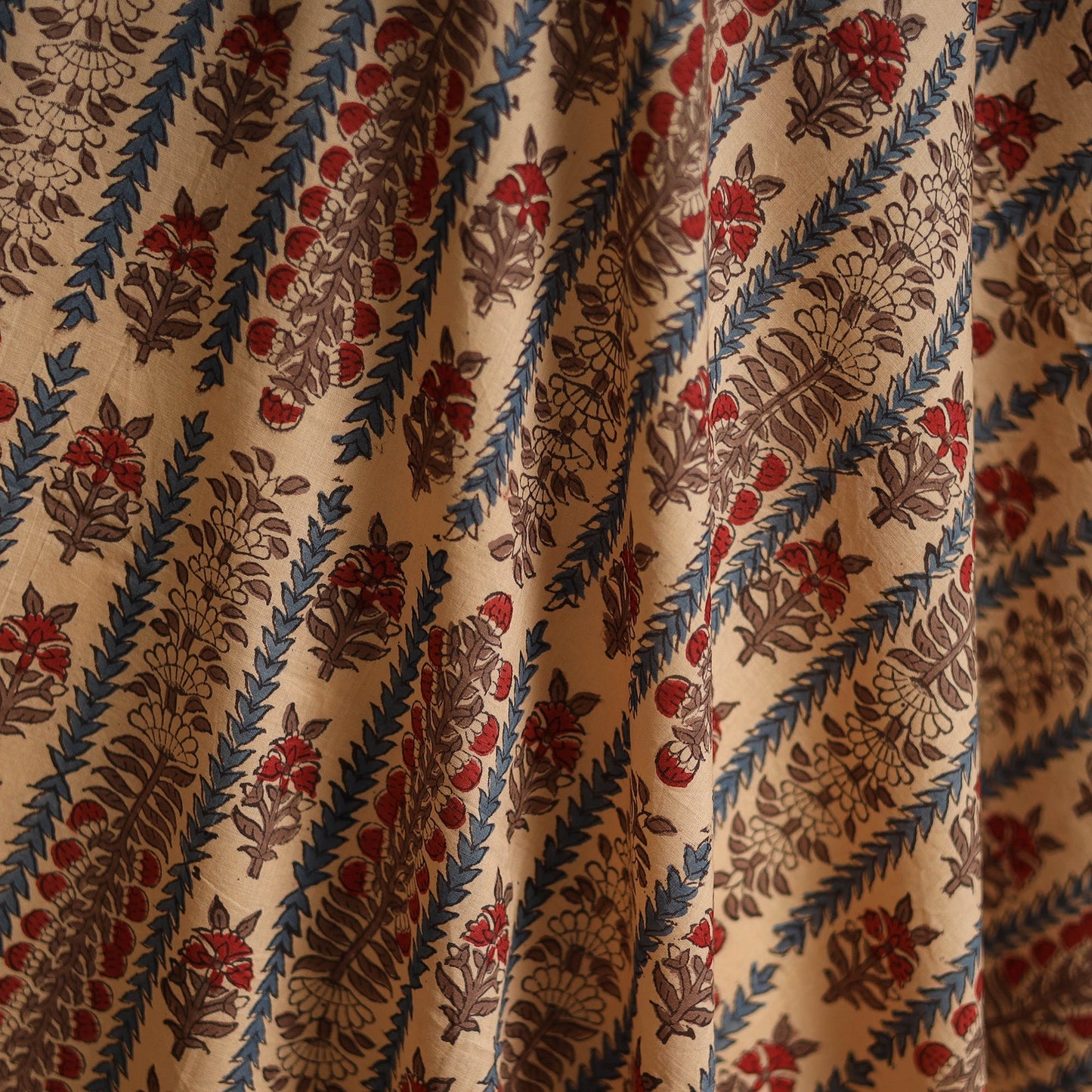 Cotton hand block sanganeri print fabric 03 - handcrafted