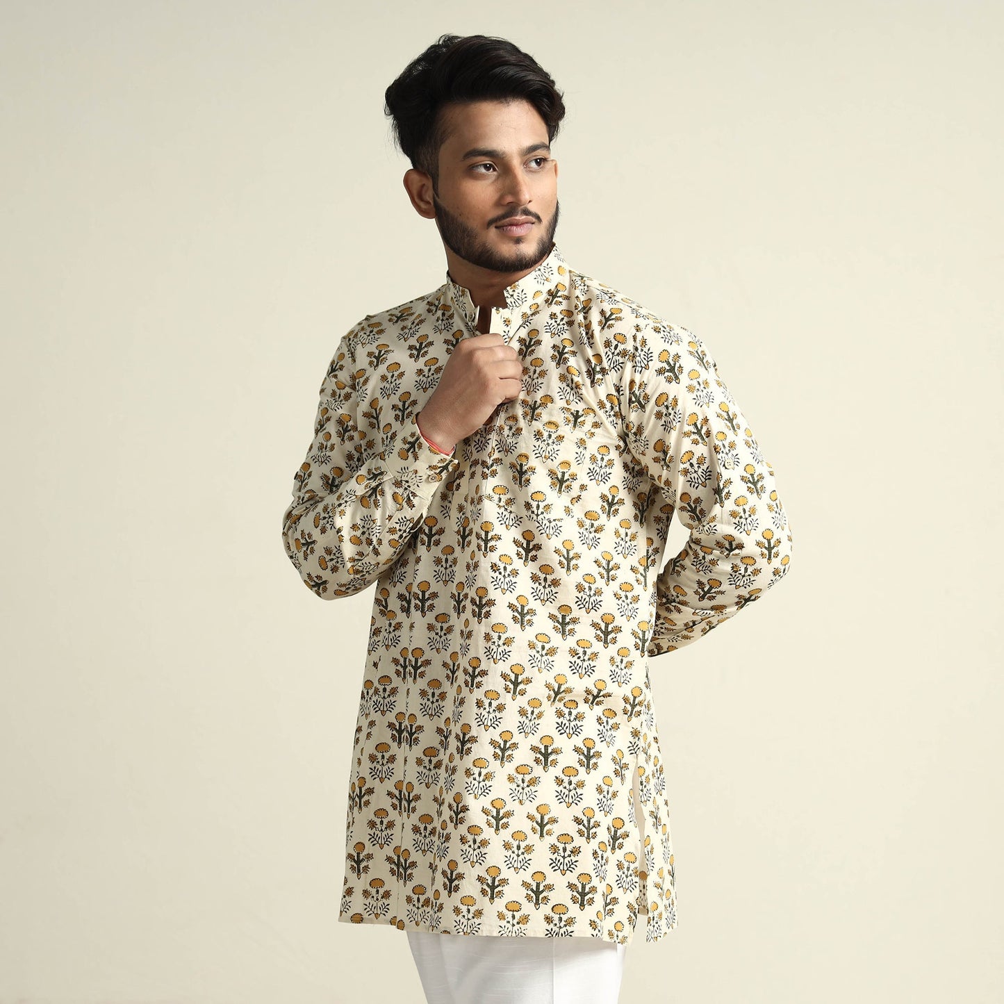 bagru men kurta