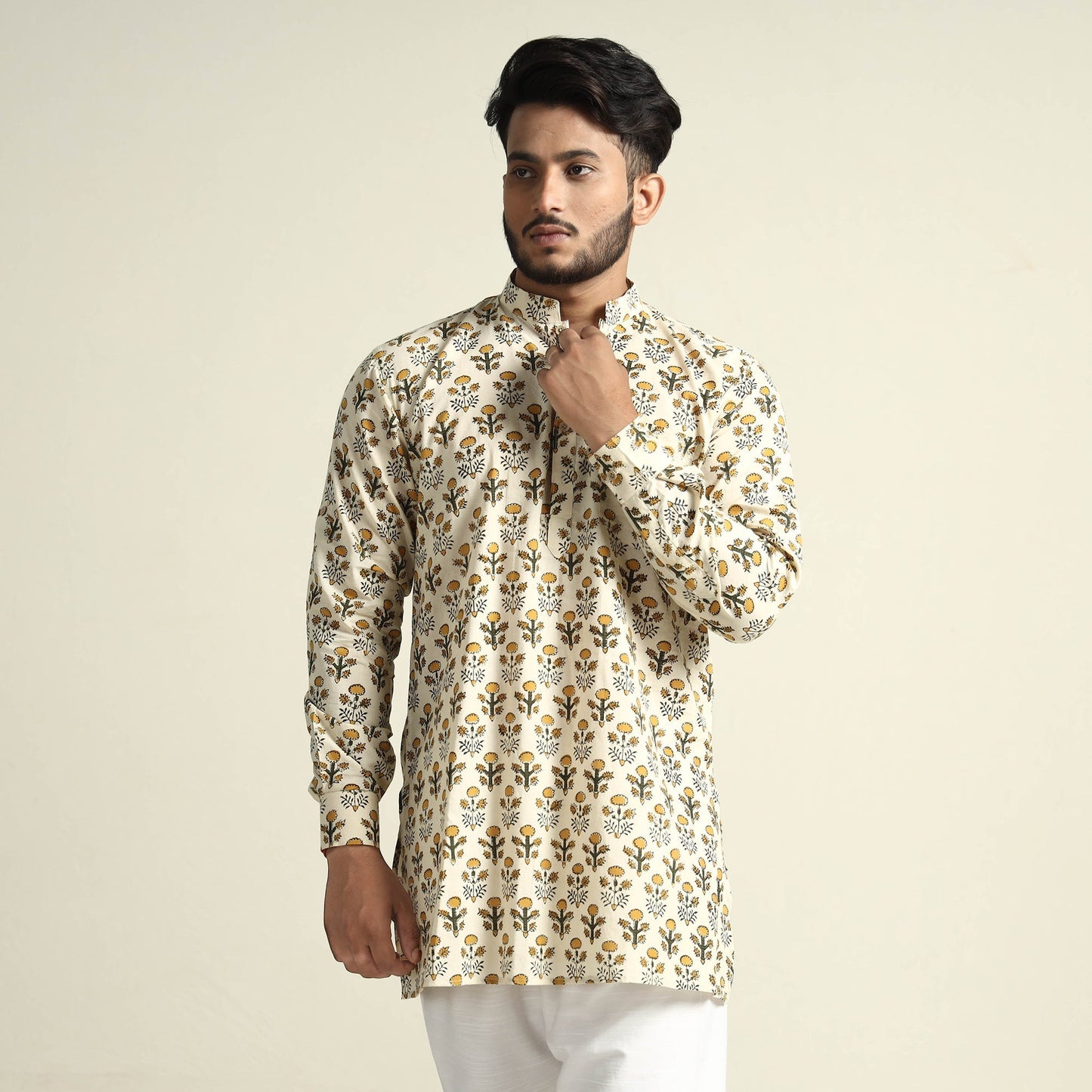 bagru men kurta