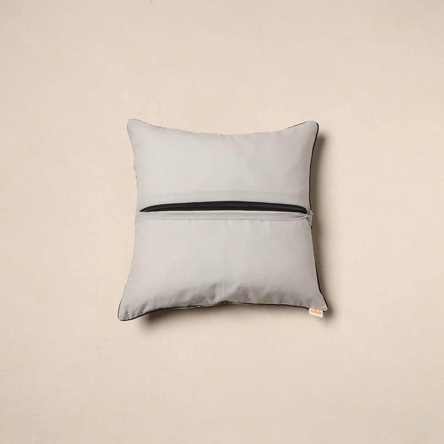 Beige - hand batik cotton cushion cover 25 - handcrafted