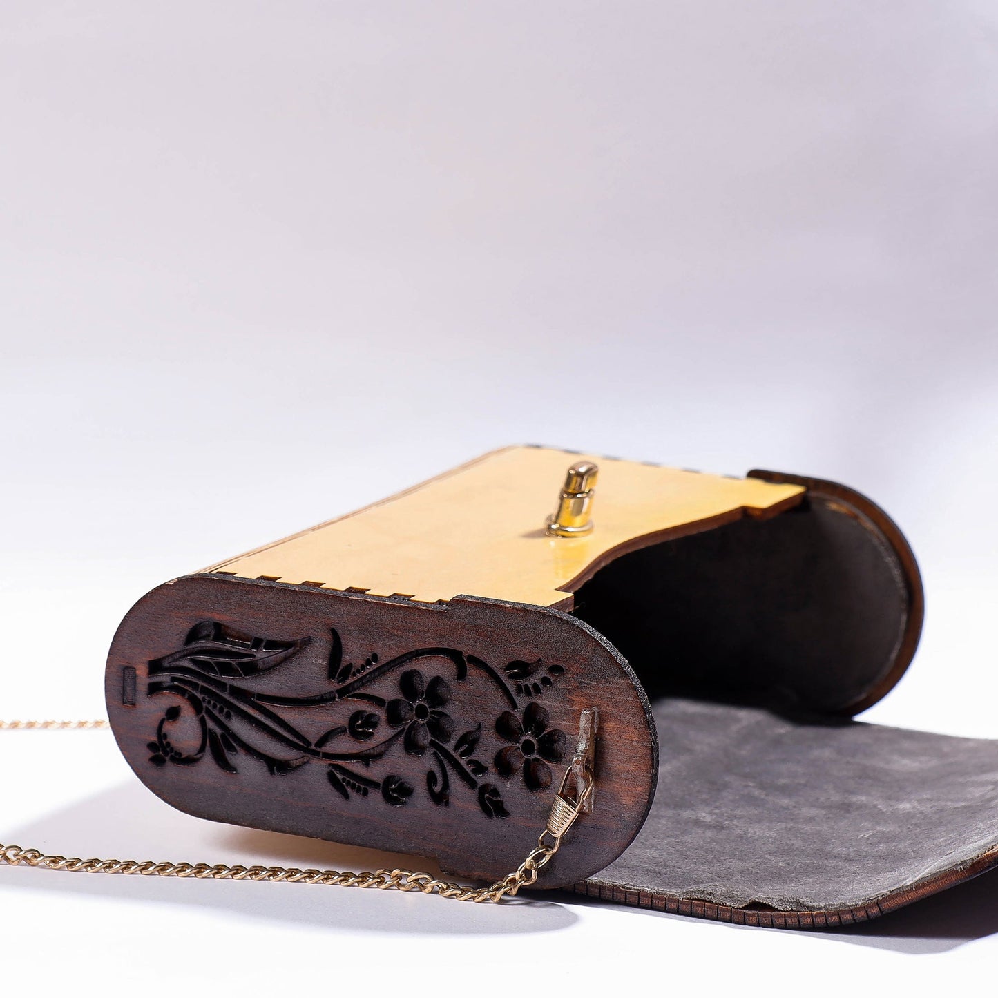 Handcrafted Birch Wooden Sling Bag
