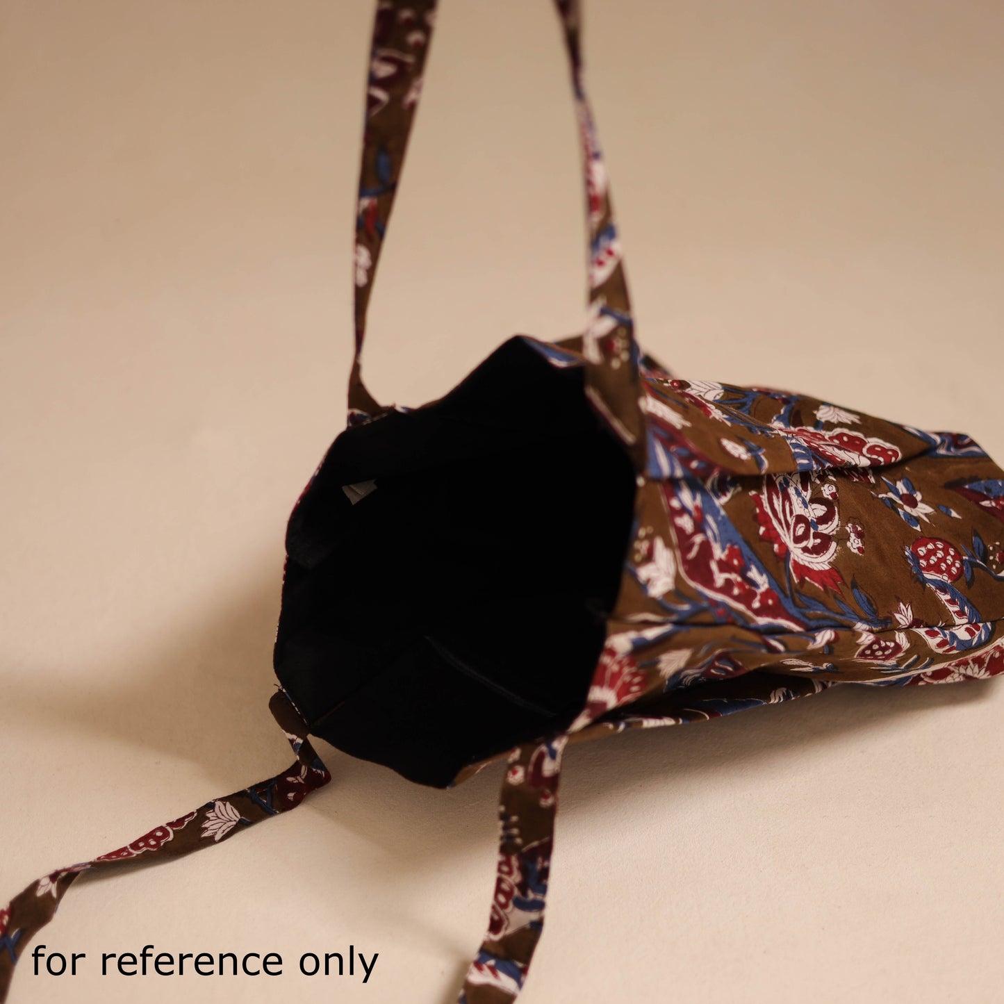 Beige - handcrafted cotton jhola bag 01