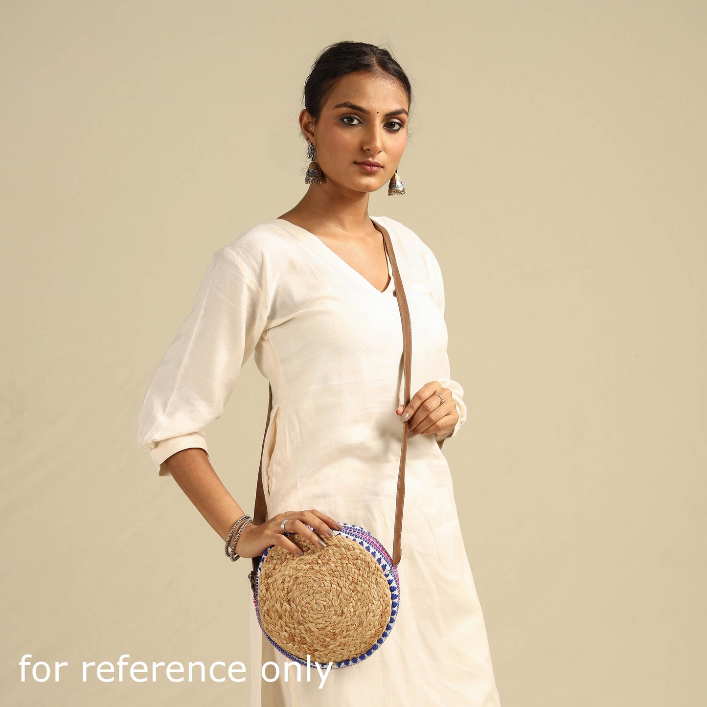 Handcrafted Multipurpose Jute Round Hand Bag