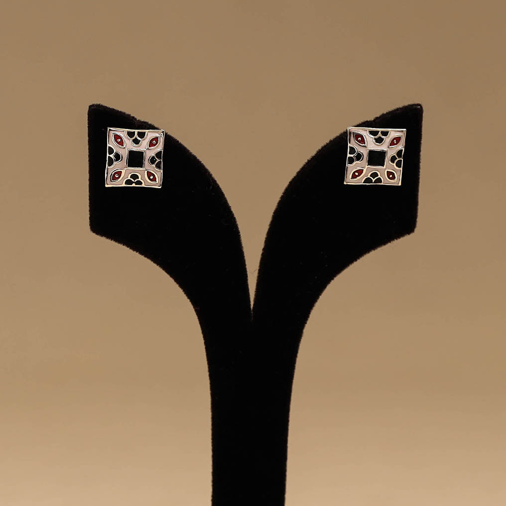 Handcrafted paka meenakari earrings 90