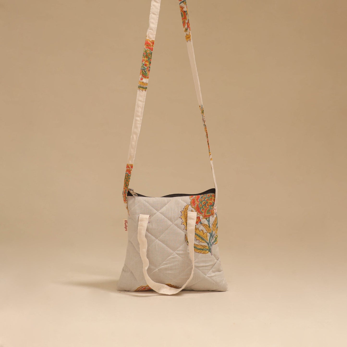 Handcrafted quilted sling bag 33