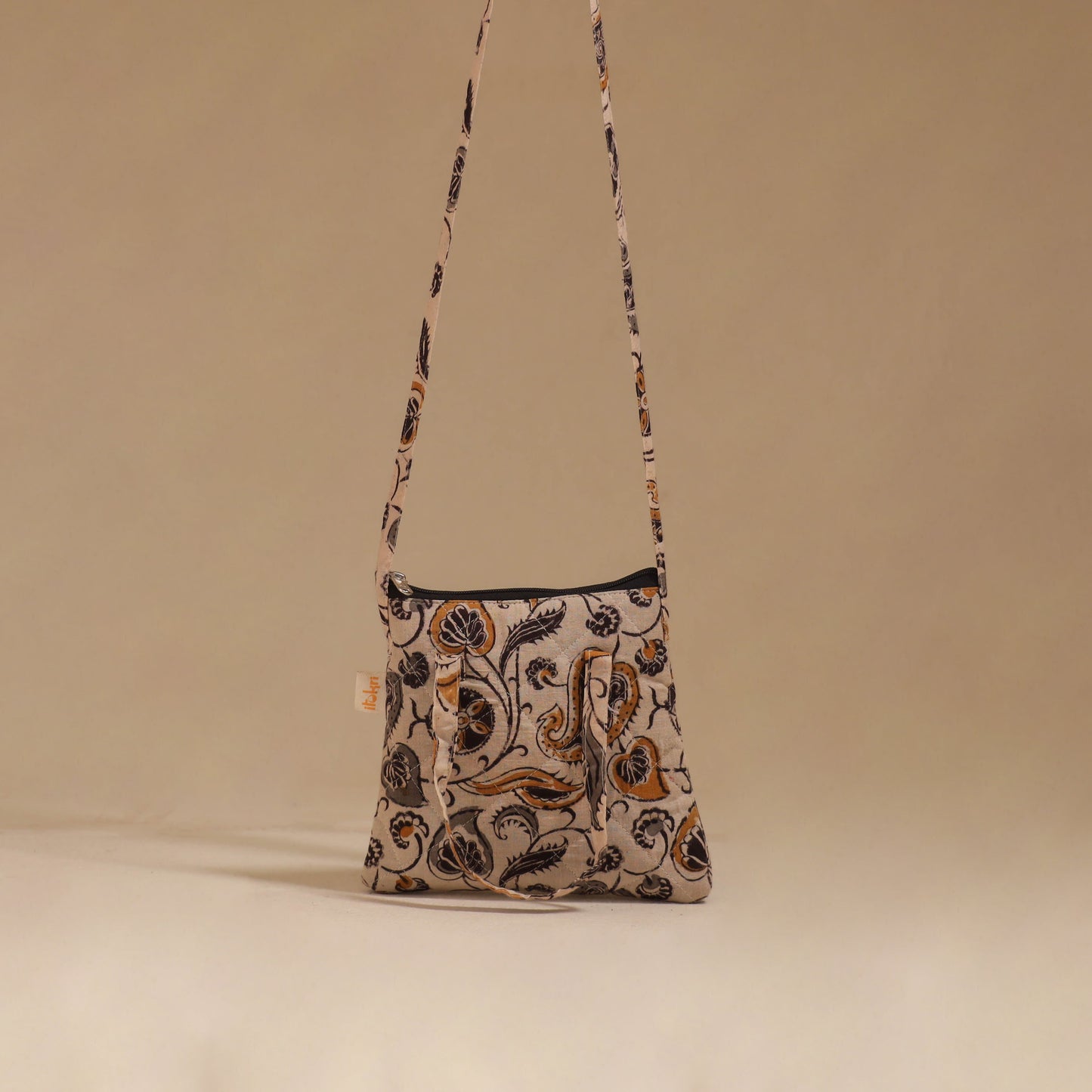 Handcrafted quilted sling bag 37