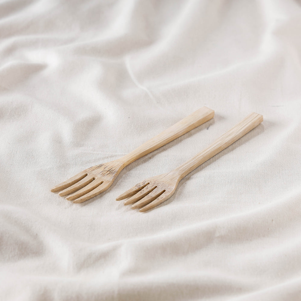 Beige Handcrafted Wooden Fork Online iTokri.com 04