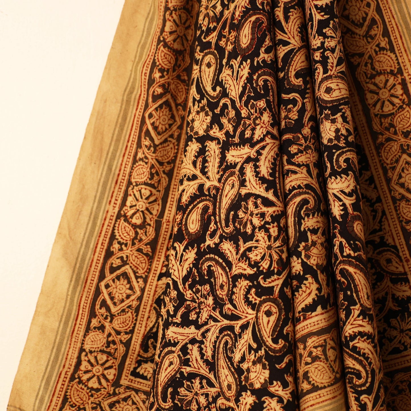 Handloom Cotton Block Printed Pedana Kalamkari Towel