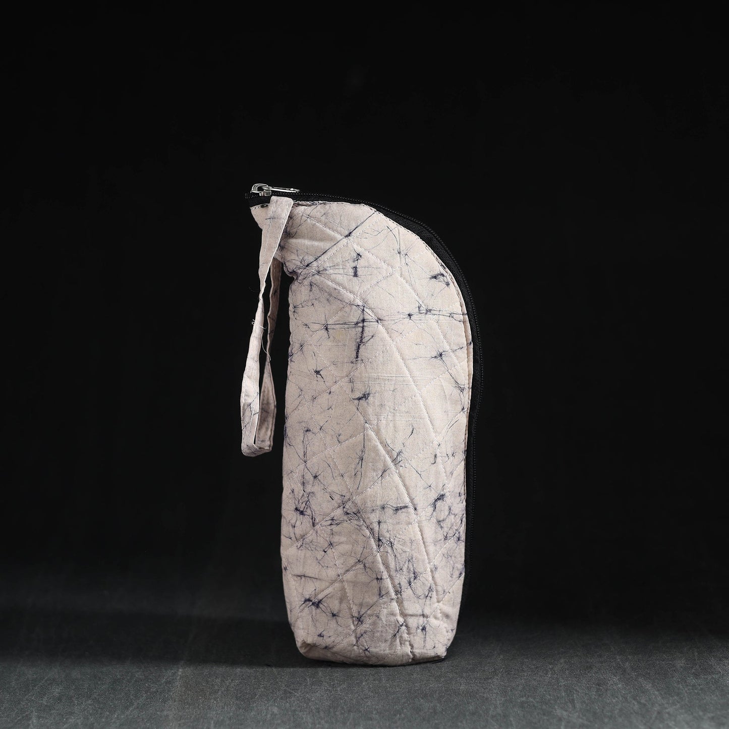 Beige Handmade Cotton 1L Water Bottle Cover