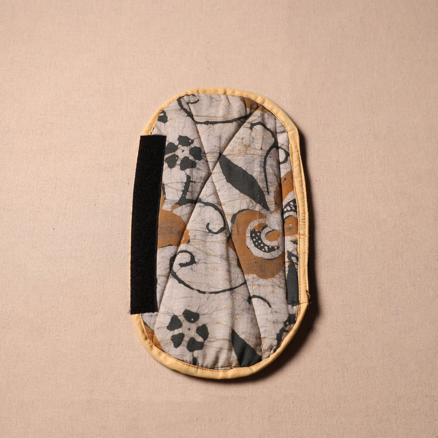 Buy Handmade Cotton Beige Fridge Handle Cover 148