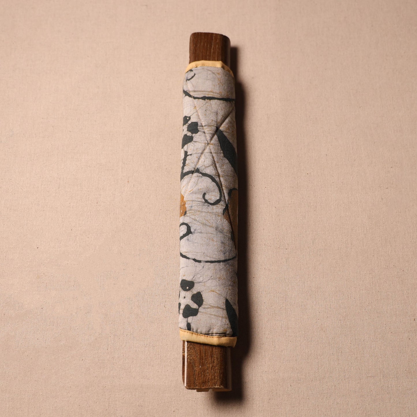 Buy Handmade Cotton Beige Fridge Handle Cover 148