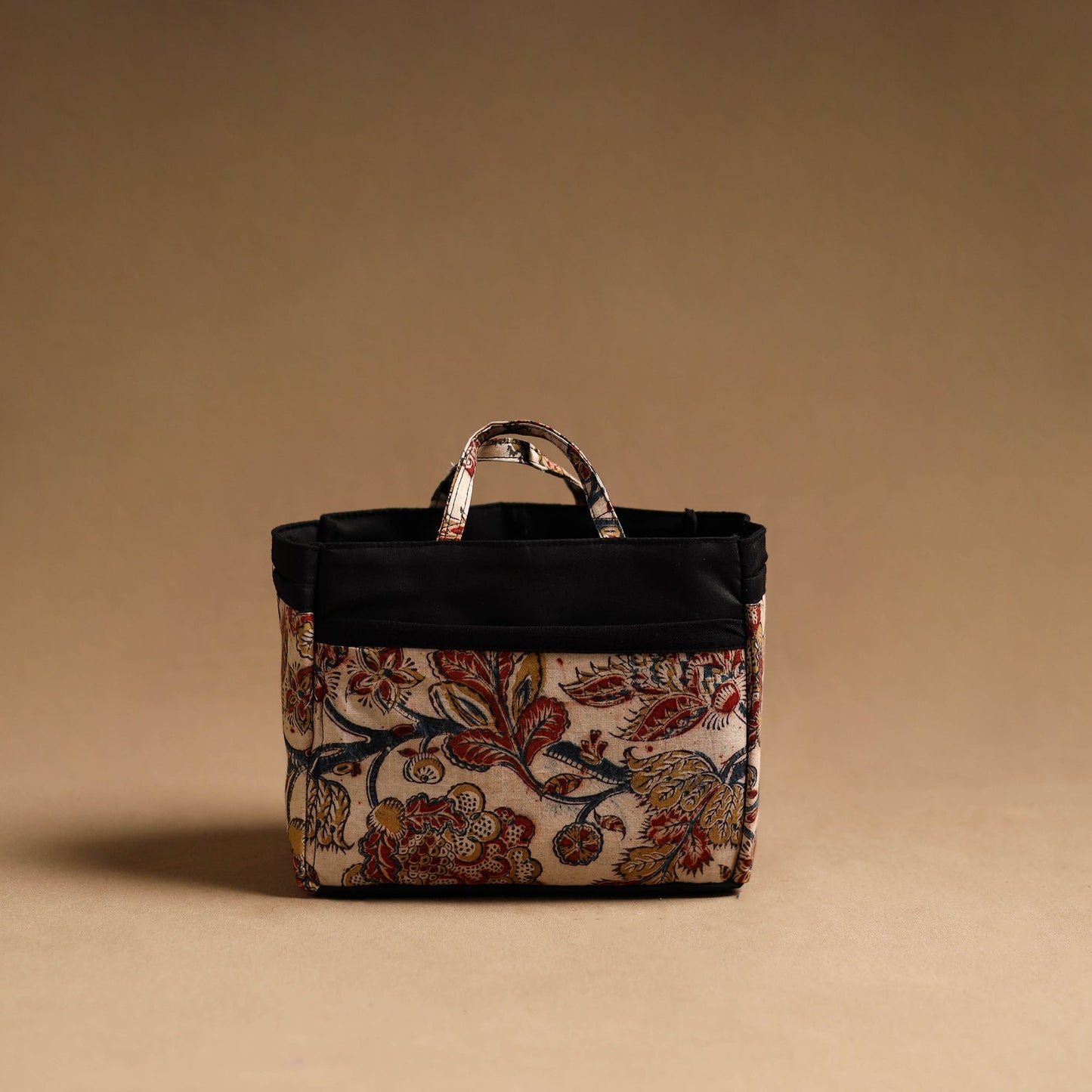 Beige Handmade Cotton Multipurpose Cosmetic/Toiletry Bag