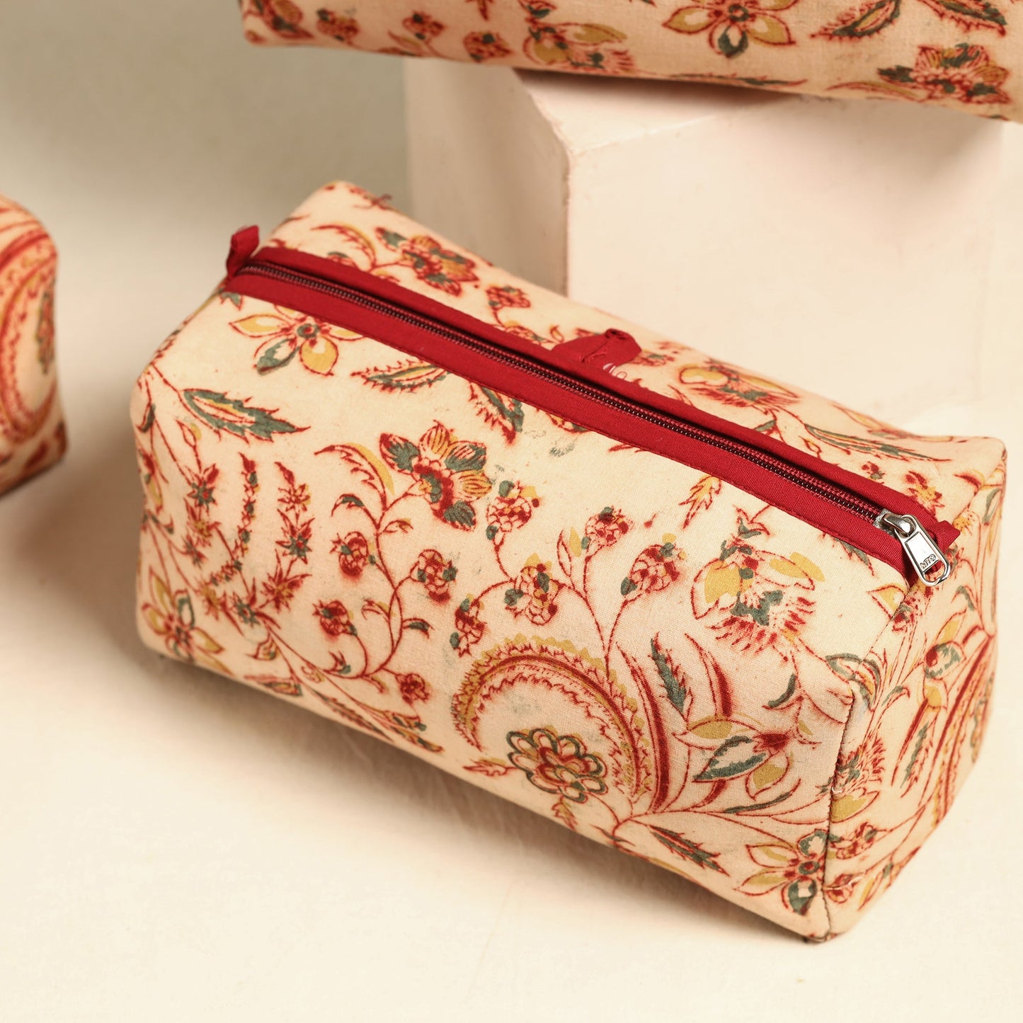 Handmade Cotton Toiletry Bags (Set of 3) 14