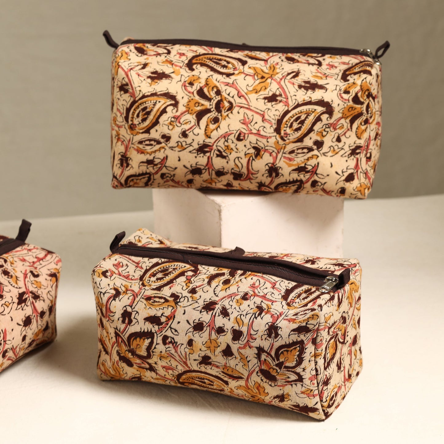 Handmade Cotton Toiletry Bags (Set of 3) 53