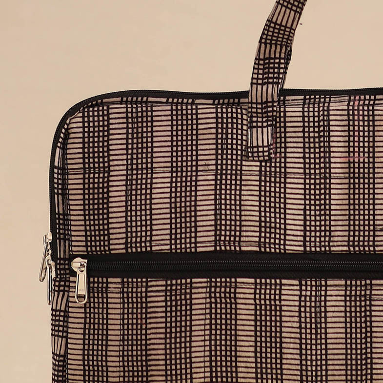 Handmade Quilted Cotton Laptop Bag