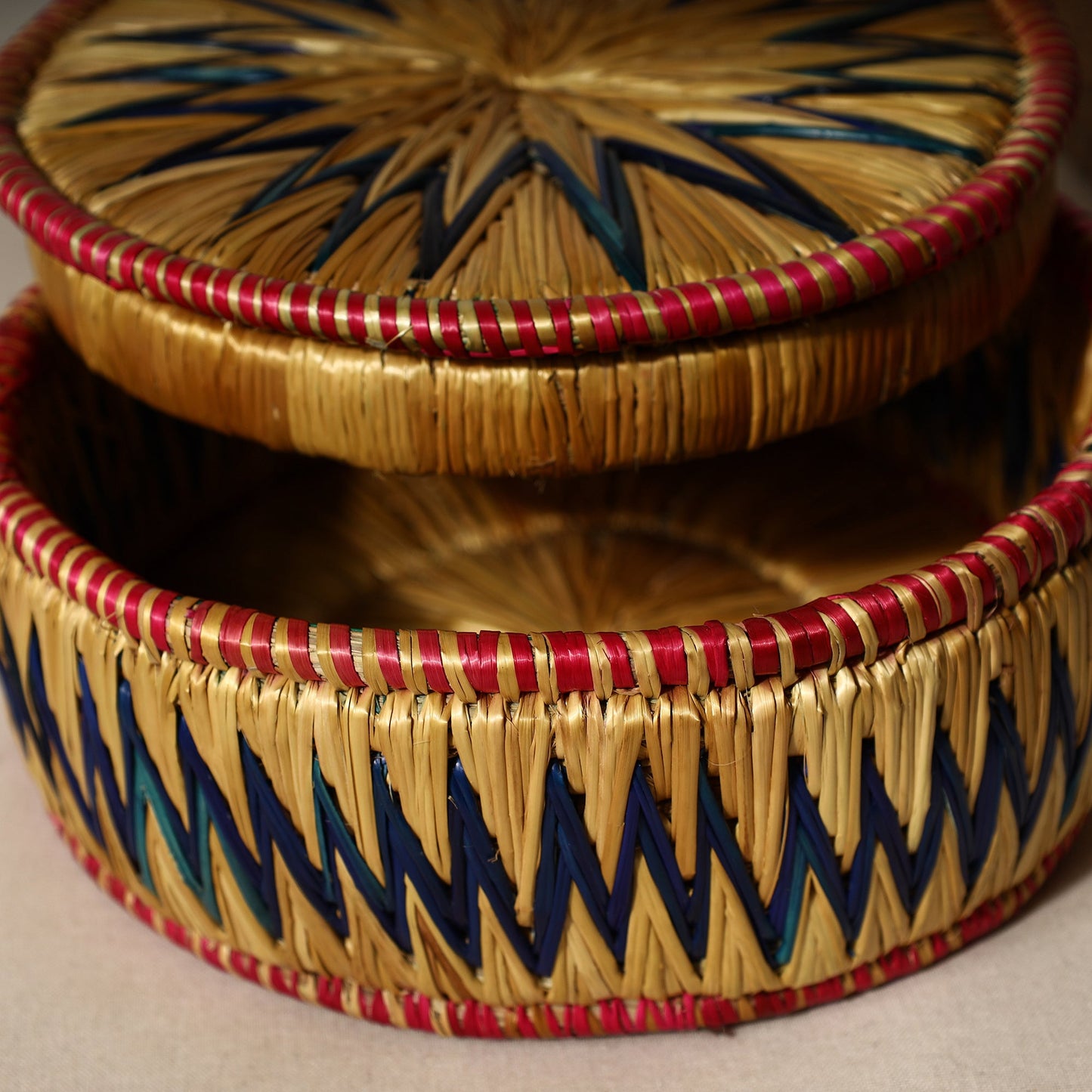 Handmade Sikki Grass Roti Box