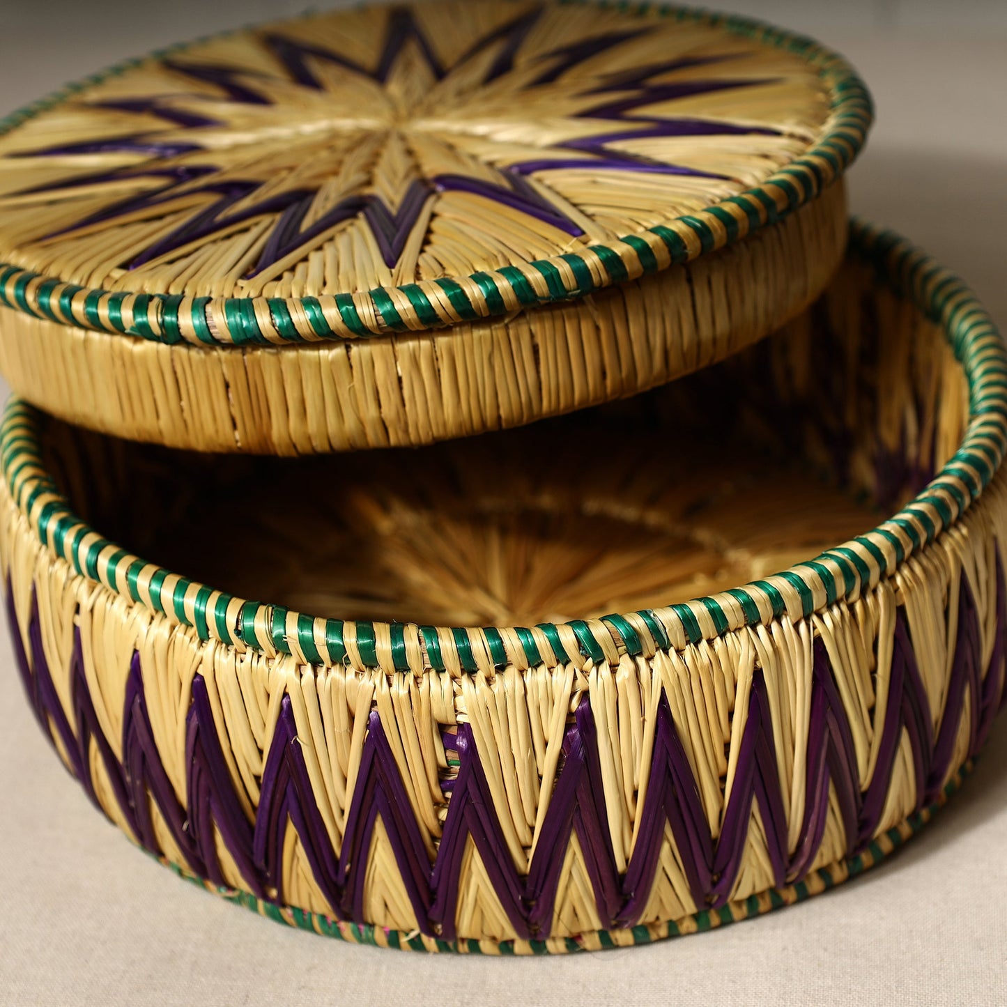 Handmade Sikki Grass Roti Box