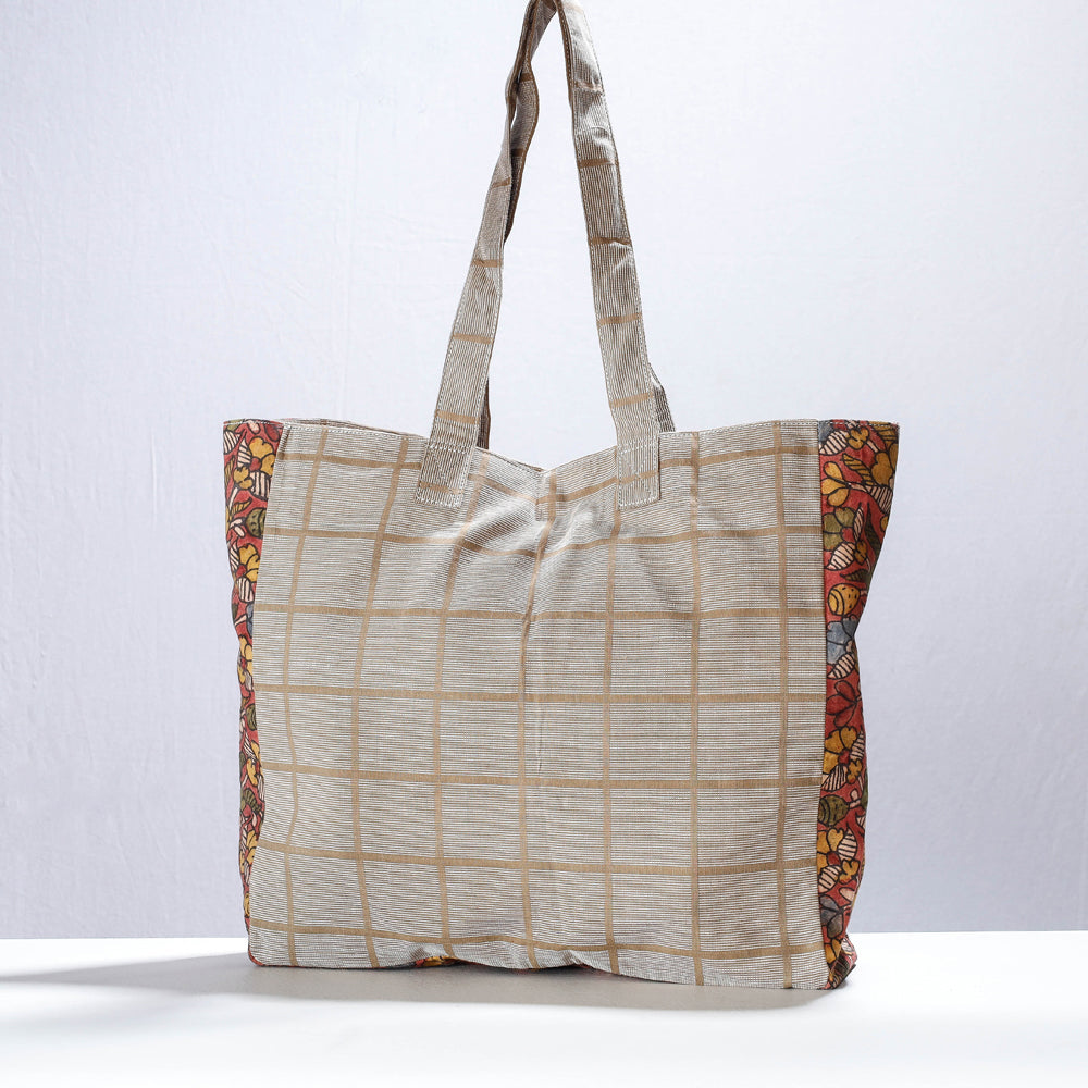 Handpainted Kalamkari Natural Dyed Cotton Shoulder Bag