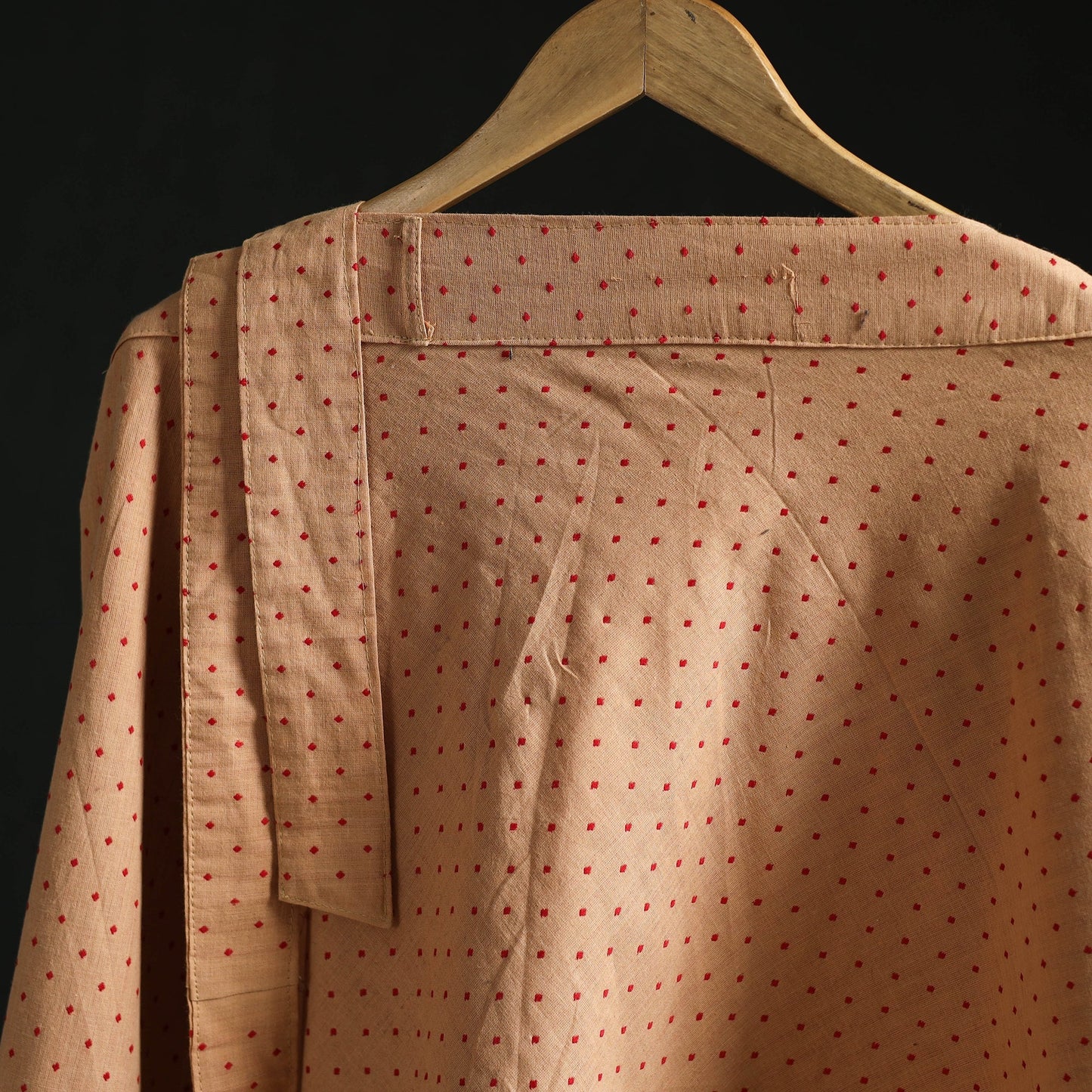 Jacquard weave cotton wrap around skirt 14 - handcrafted