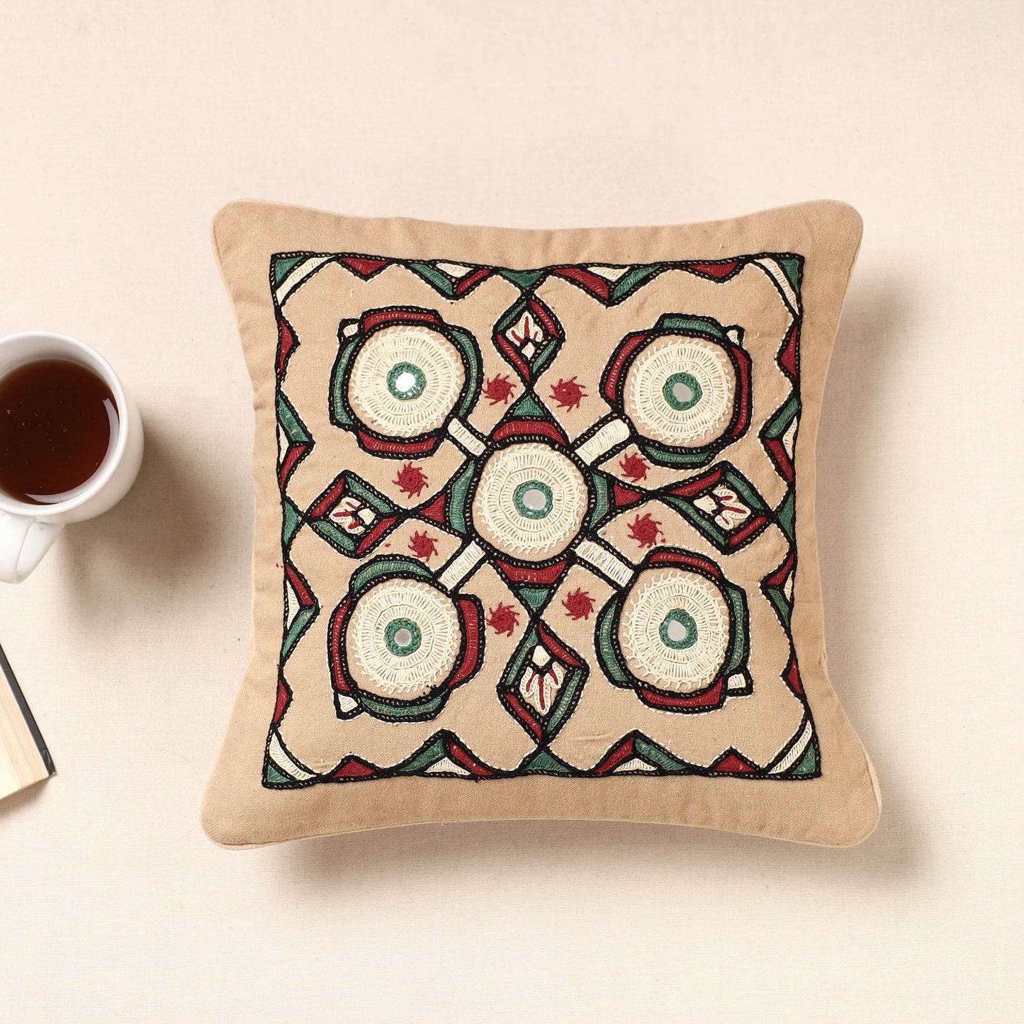 Pakko Embroidery Cushion Cover