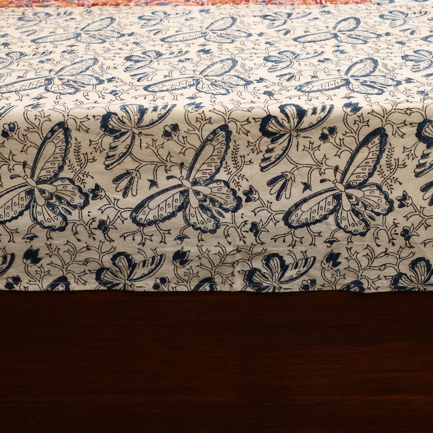 Kalamkari patchwork cotton bedsheet set 32 - handcrafted