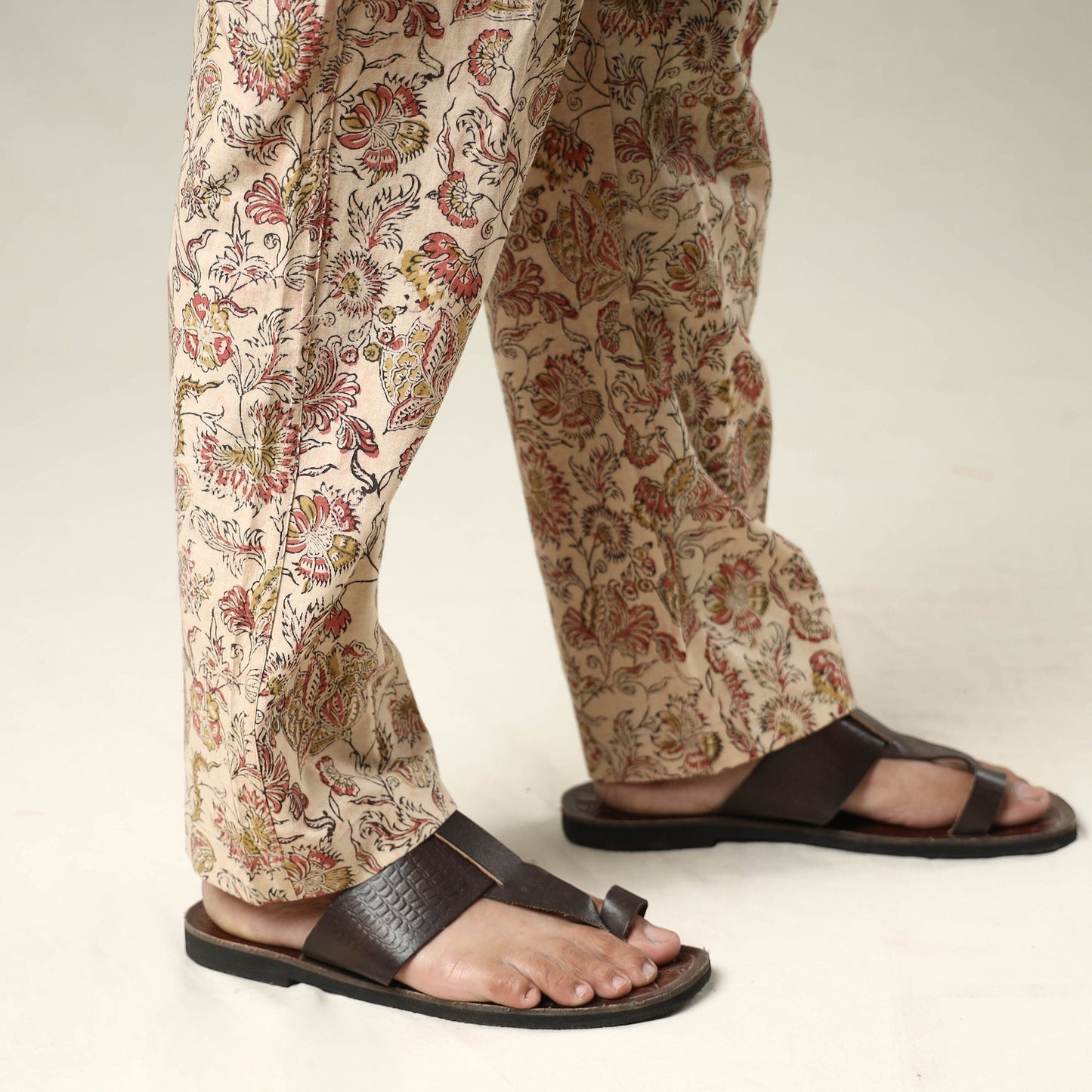Buy Kalamkari Block Printed Cotton Men’s Pyjama Online l iTokri.com