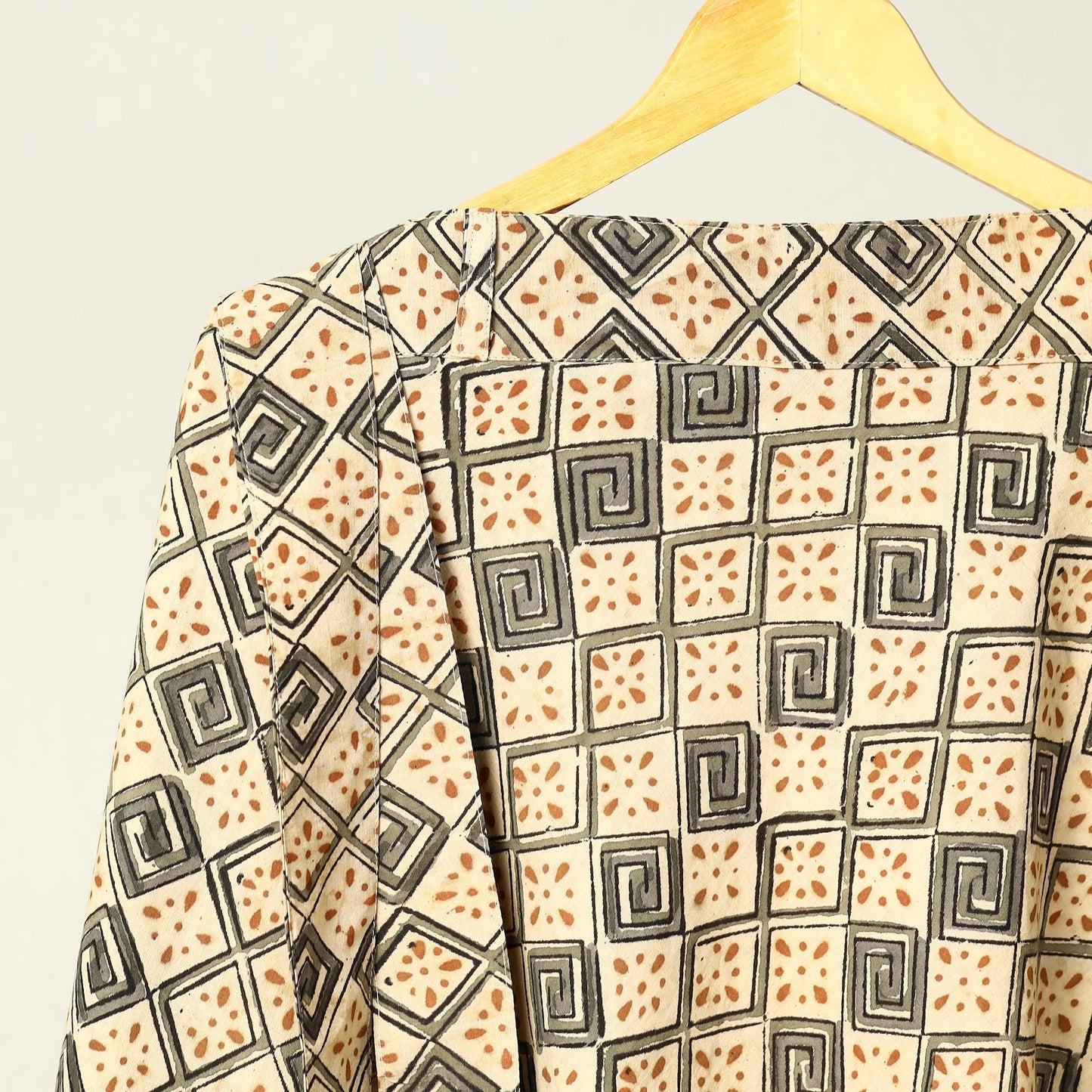 Kalamkari Block Printed Cotton Wrap Around Skirt at iTokri.com