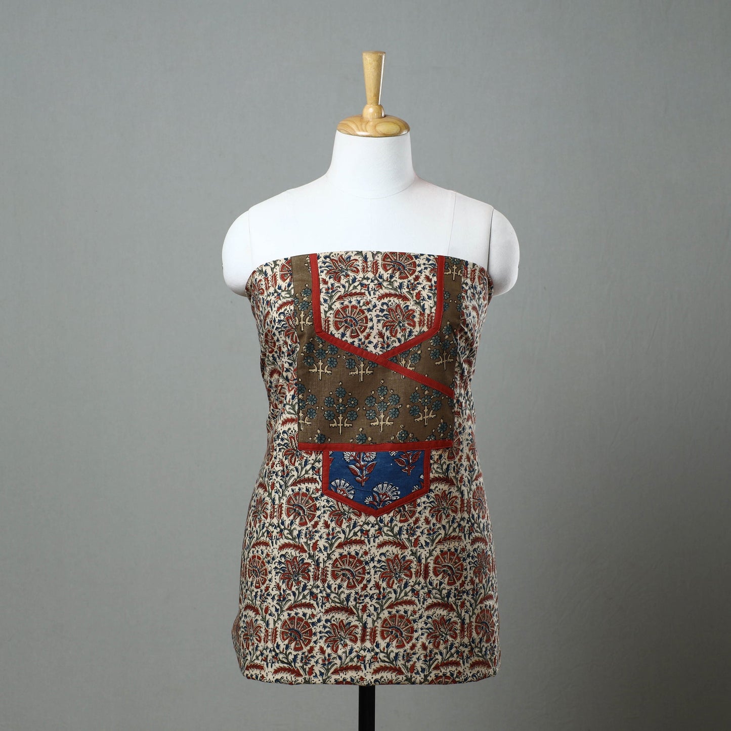 Beige Kalamkari Kurta Material Online in India