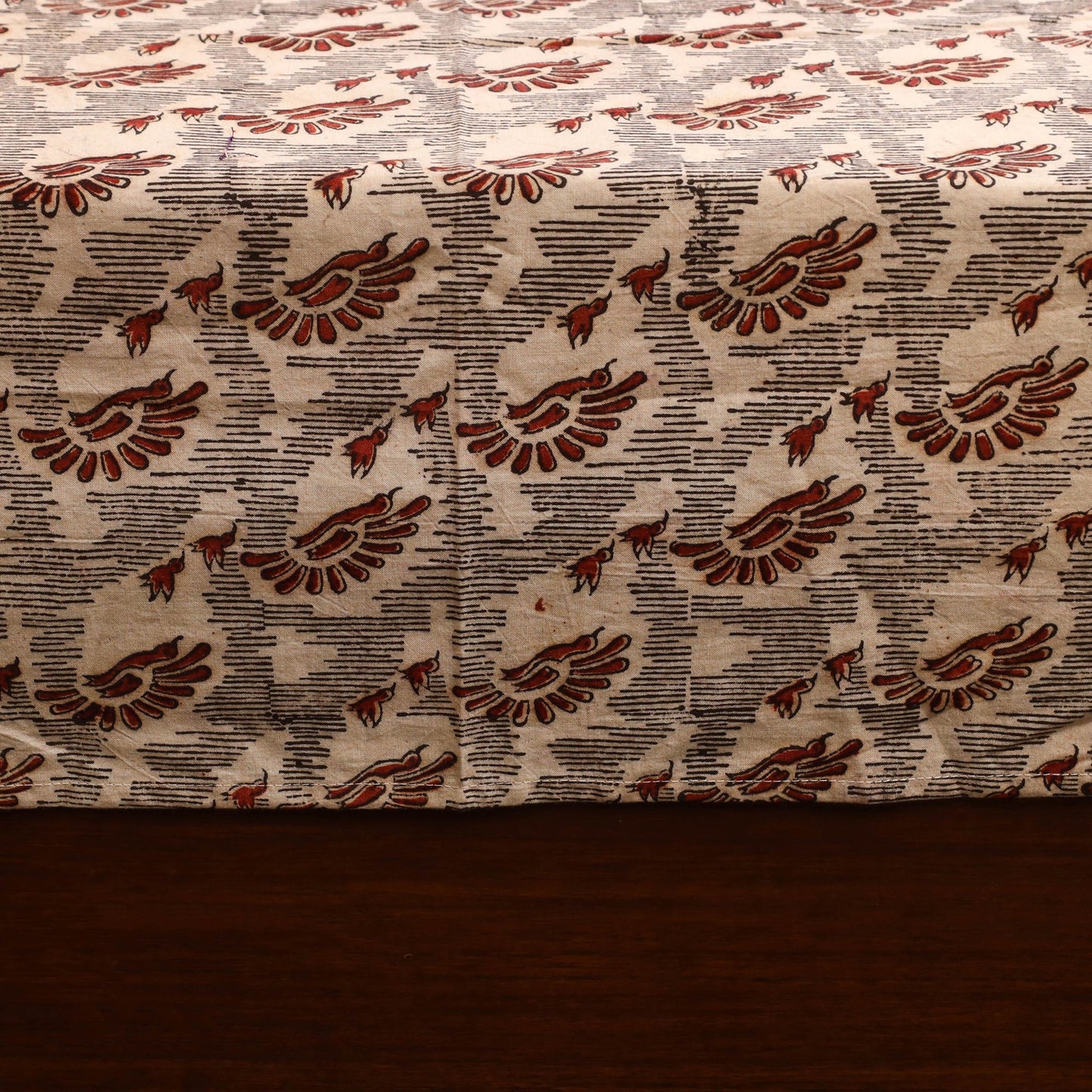 Kalamkari patchwork cotton bedsheet set 55 - handcrafted