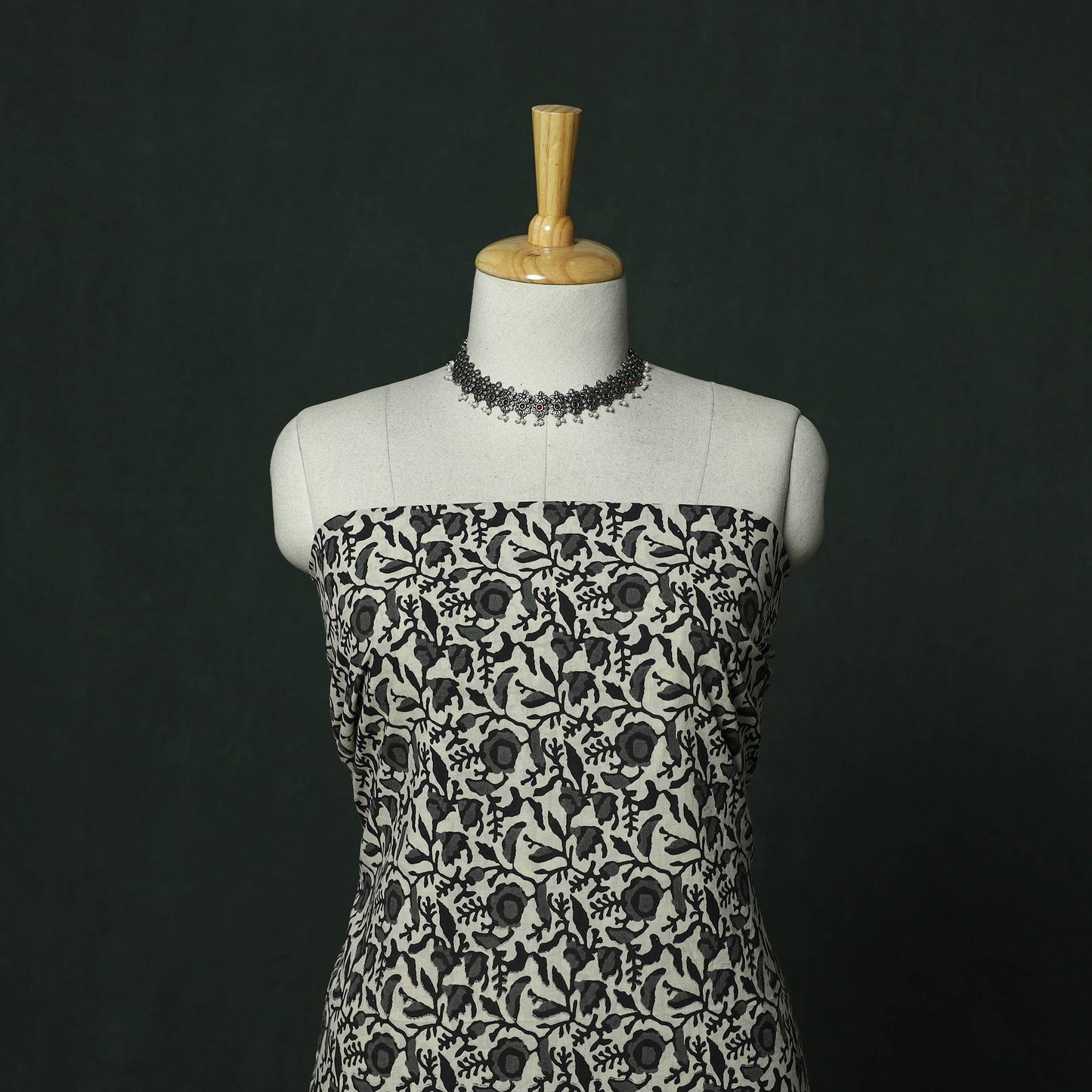 Kalamkari printed cotton 2pc unstitched dress material 22