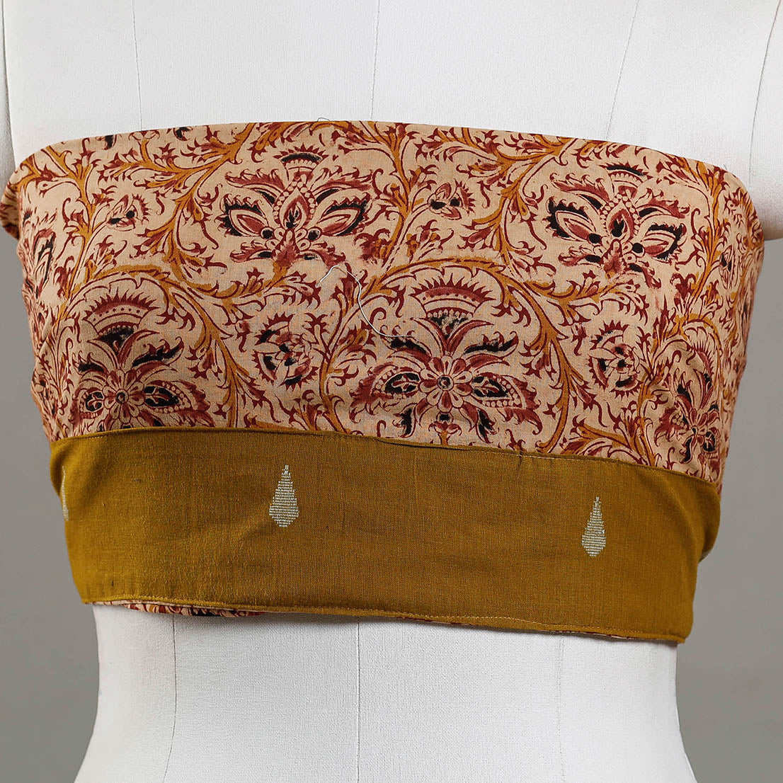 Buy Kalamkari Block Printed Cotton Blouse Piece