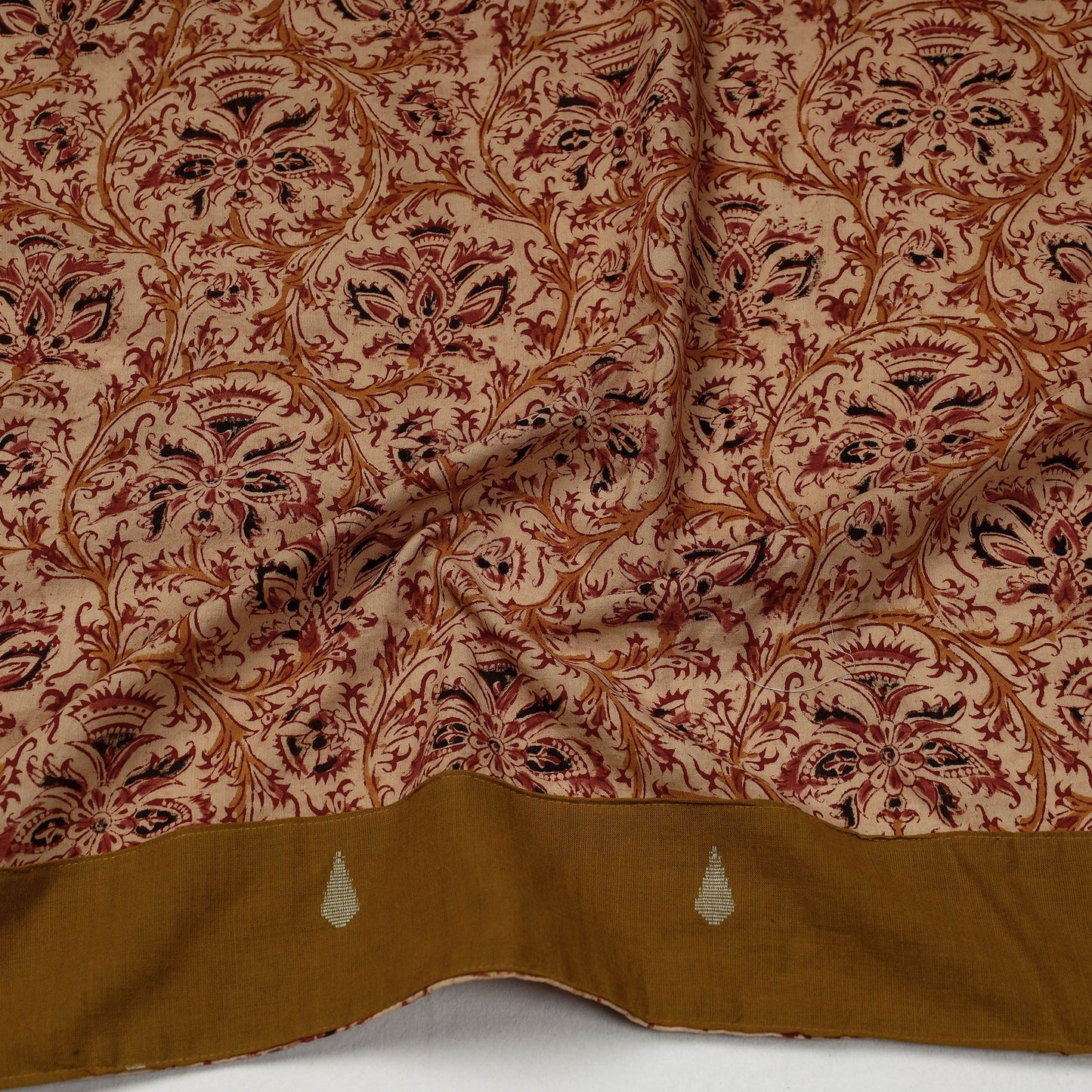 Buy Kalamkari Block Printed Cotton Blouse Piece