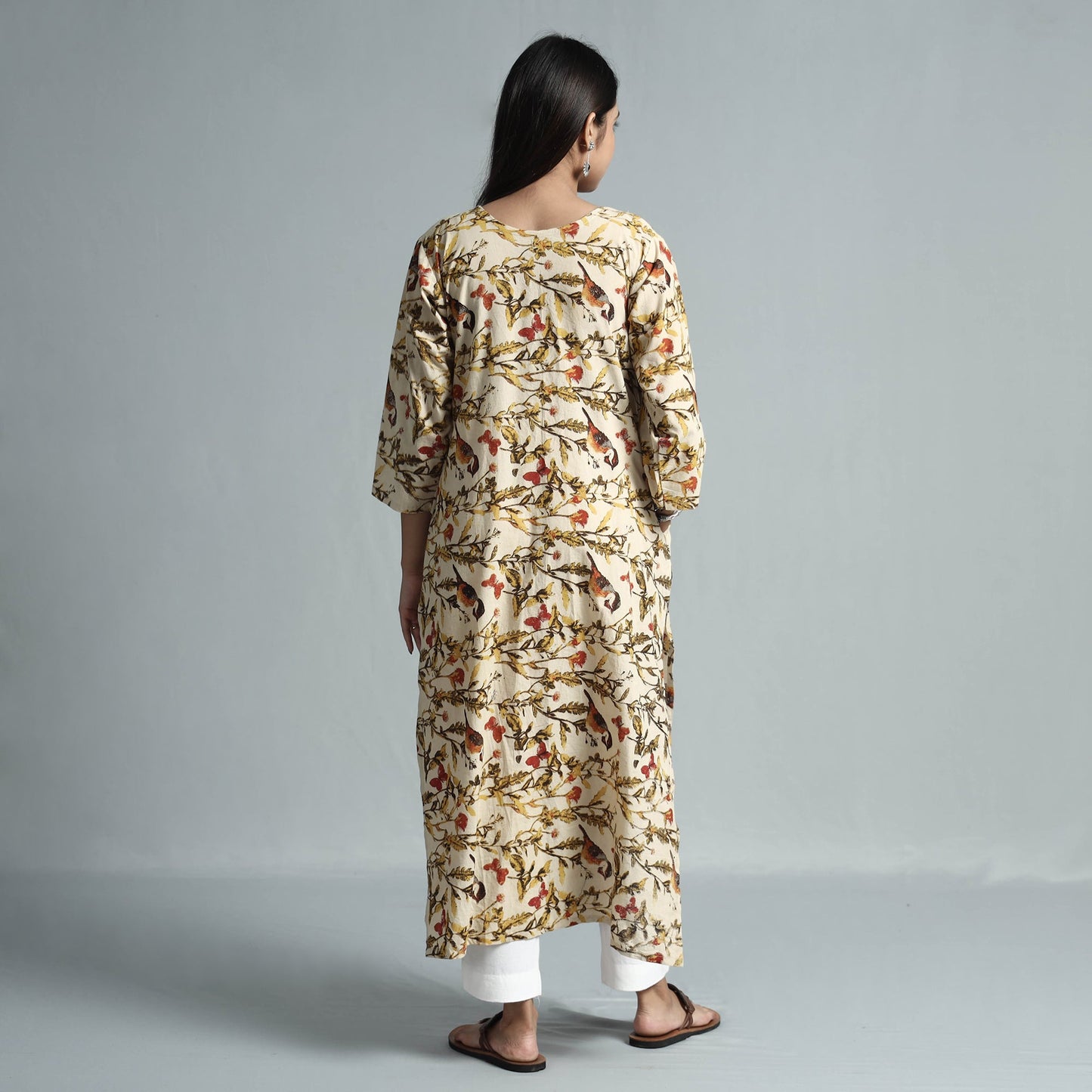 Kalamkari Printed Cotton Kurta For Women