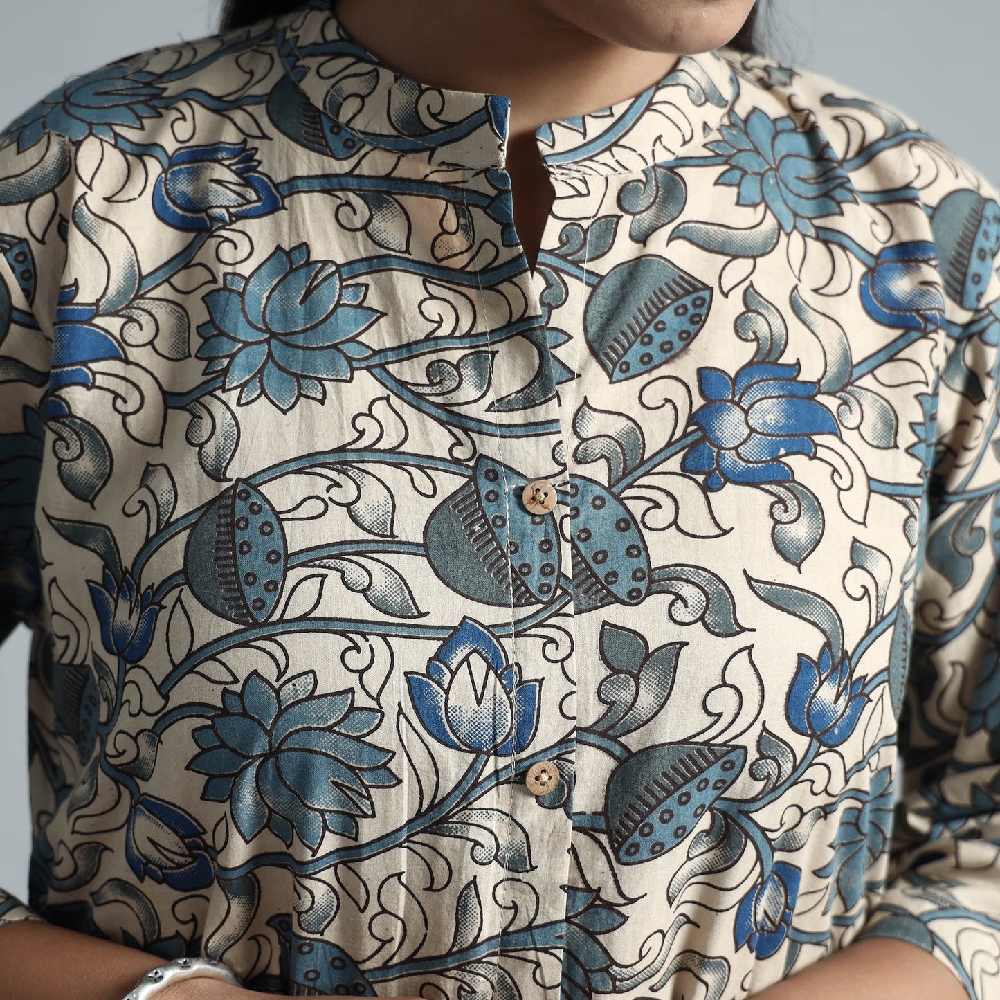 Kalamkari Printed Cotton Kurta For Women