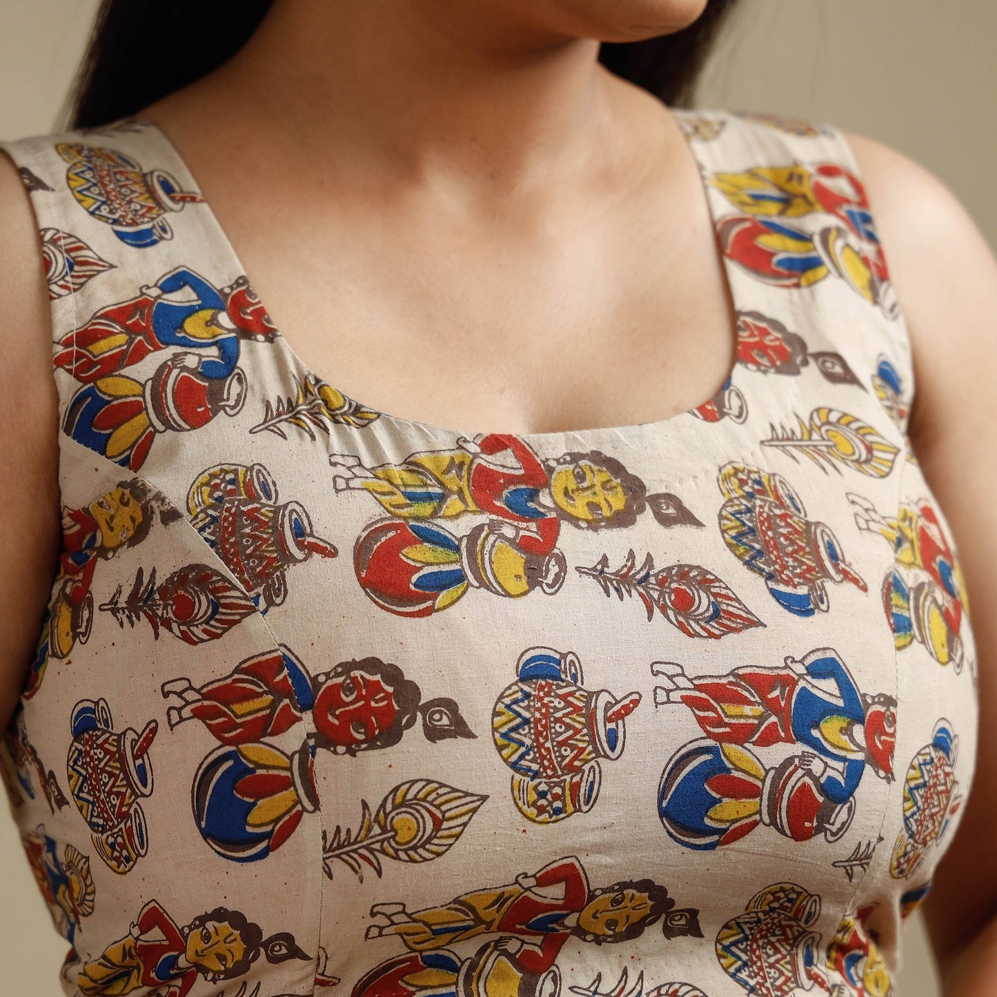 Kalamkari Stitched Blouse