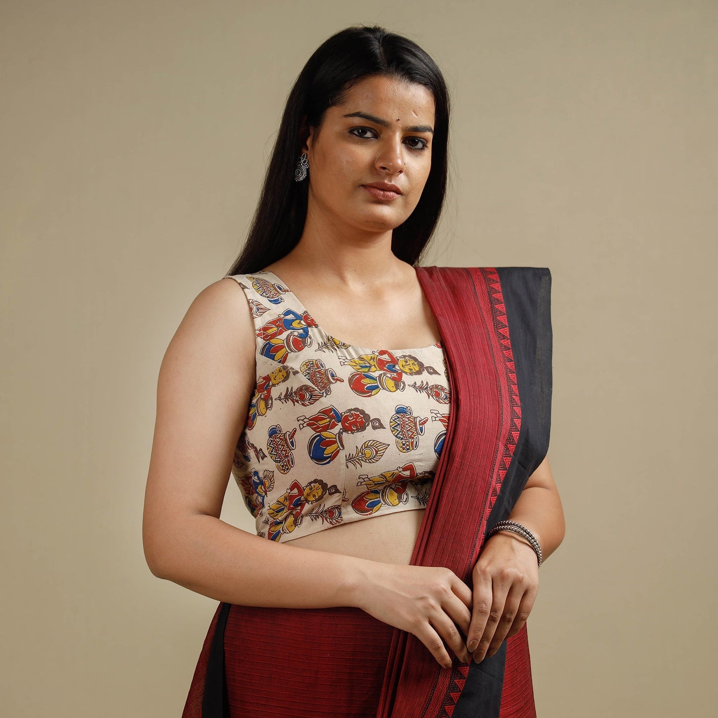 Kalamkari Stitched Blouse
