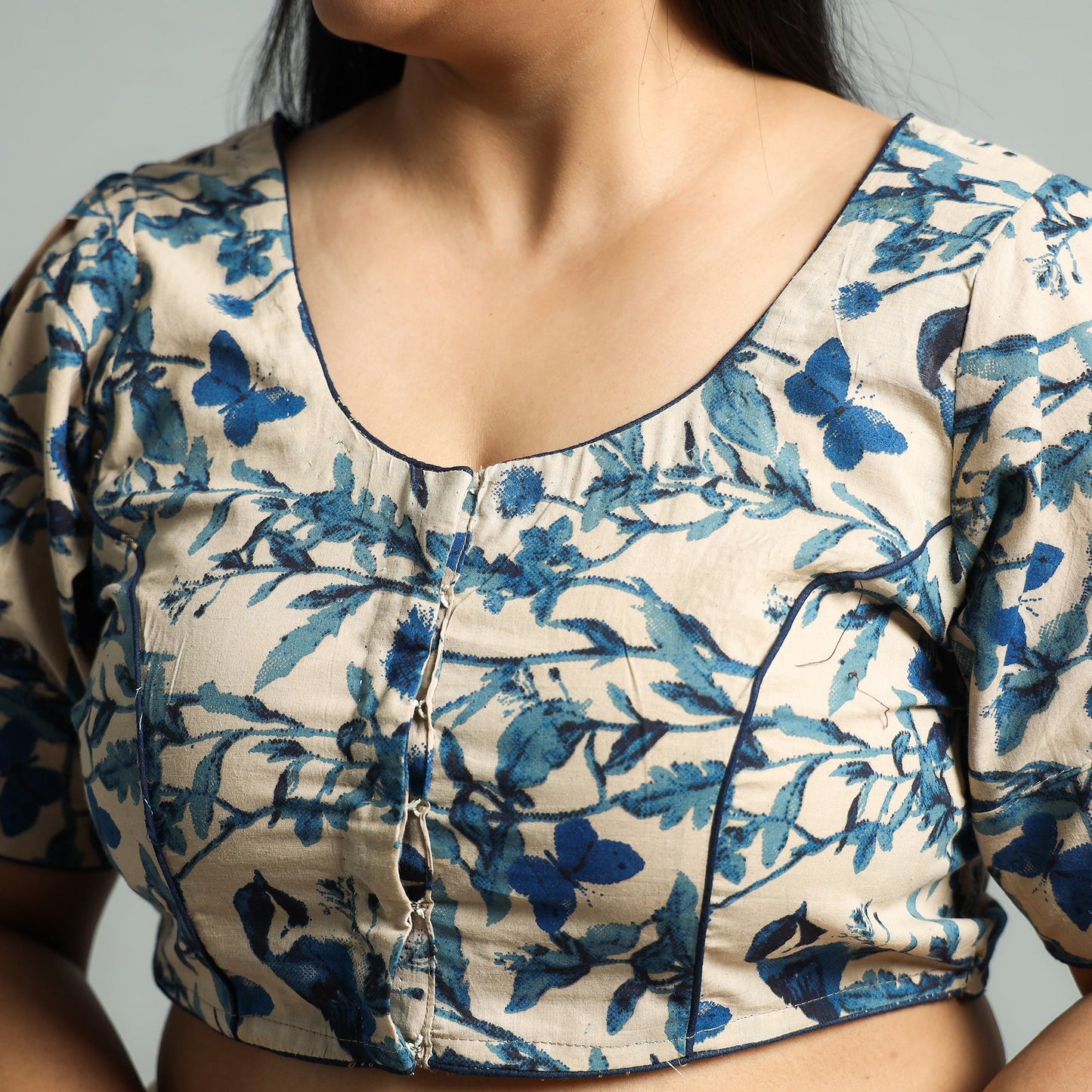 kalamkari stitched blouse